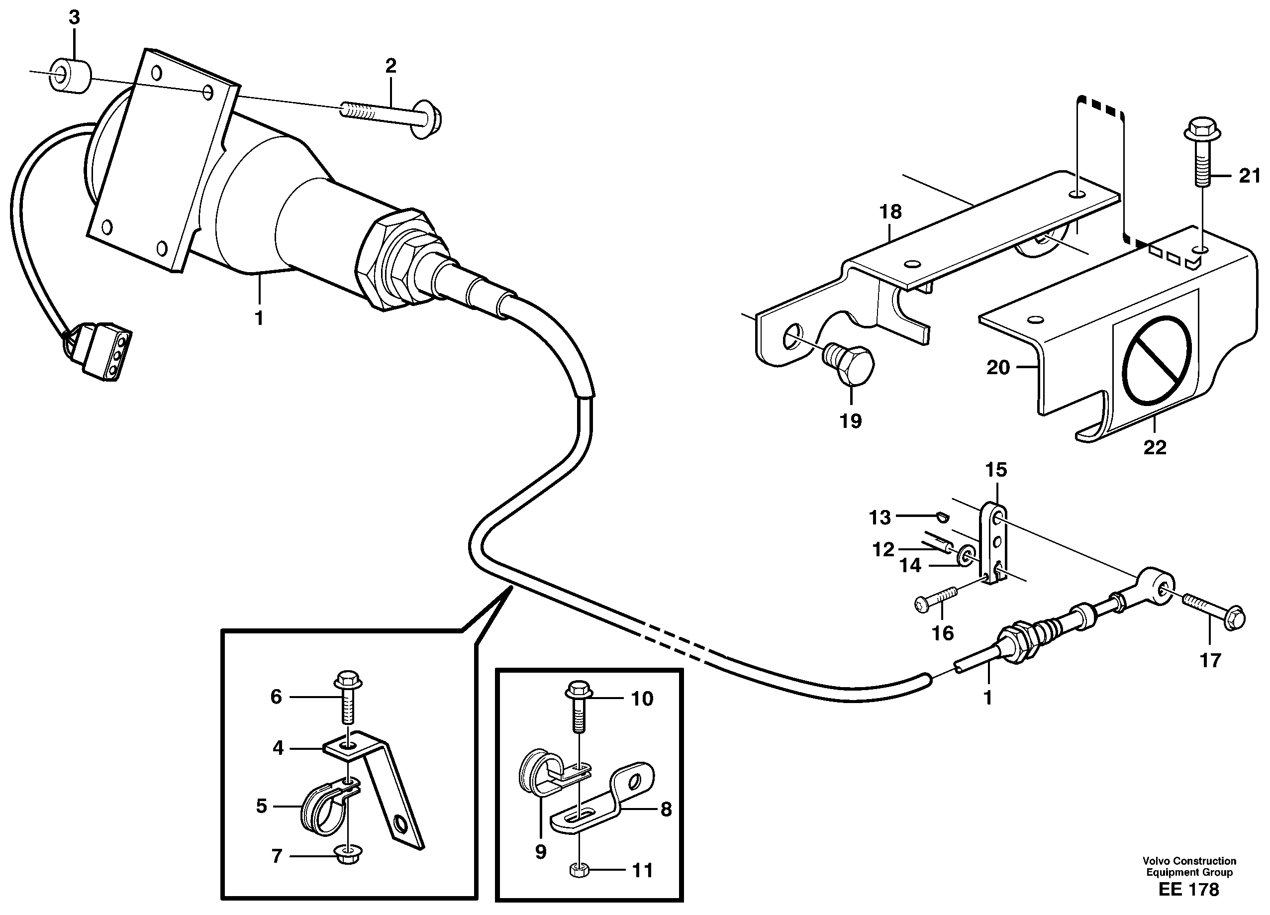 Key turn engine stop — volvo parts diagram