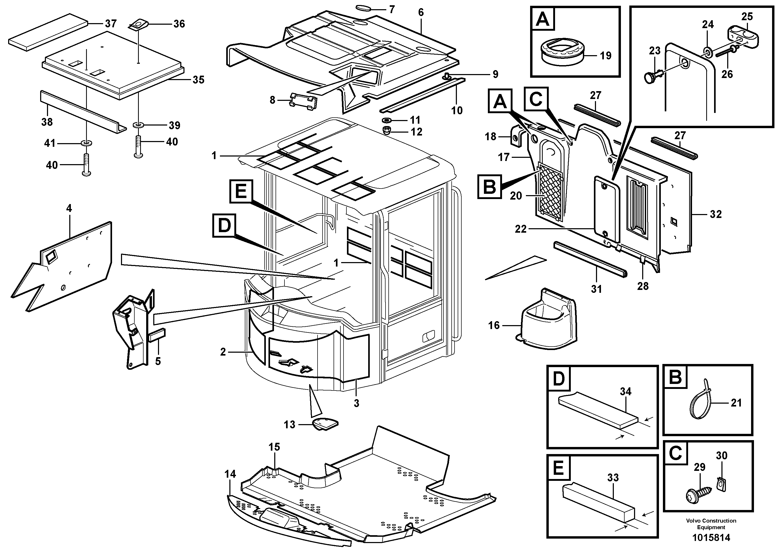 Insulating matting — volvo parts diagram