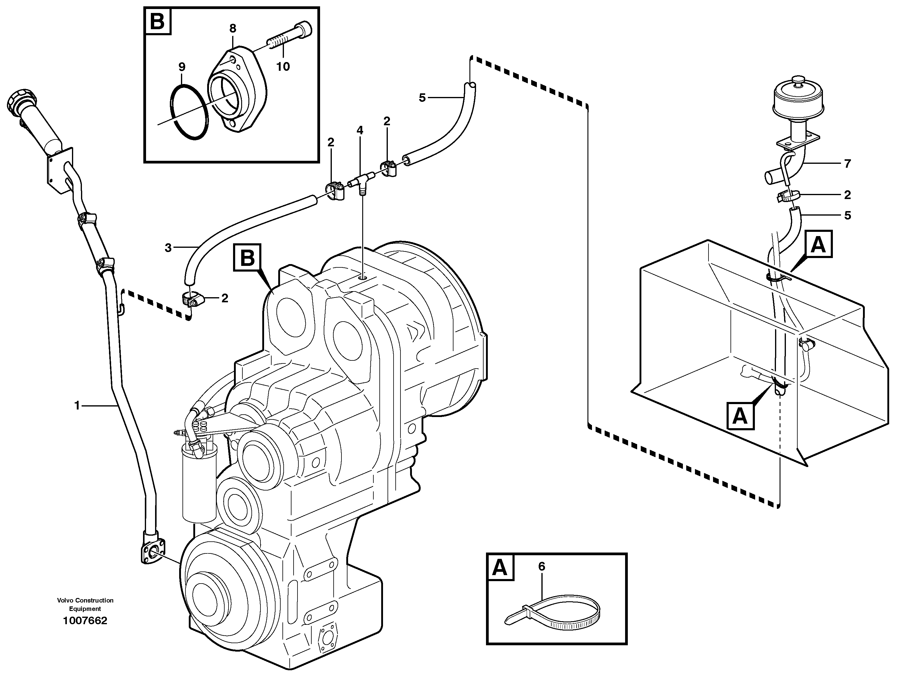 Ventilation for transmission. — volvo parts diagram