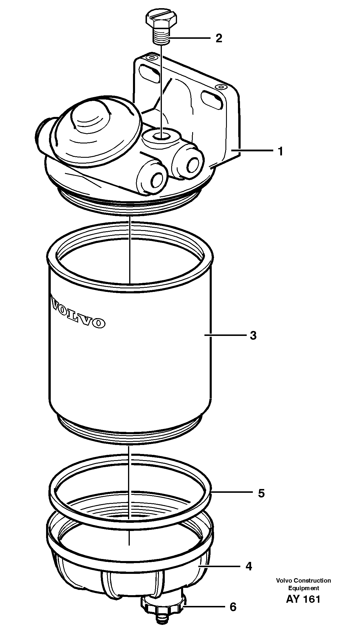 Water separator — volvo parts diagram