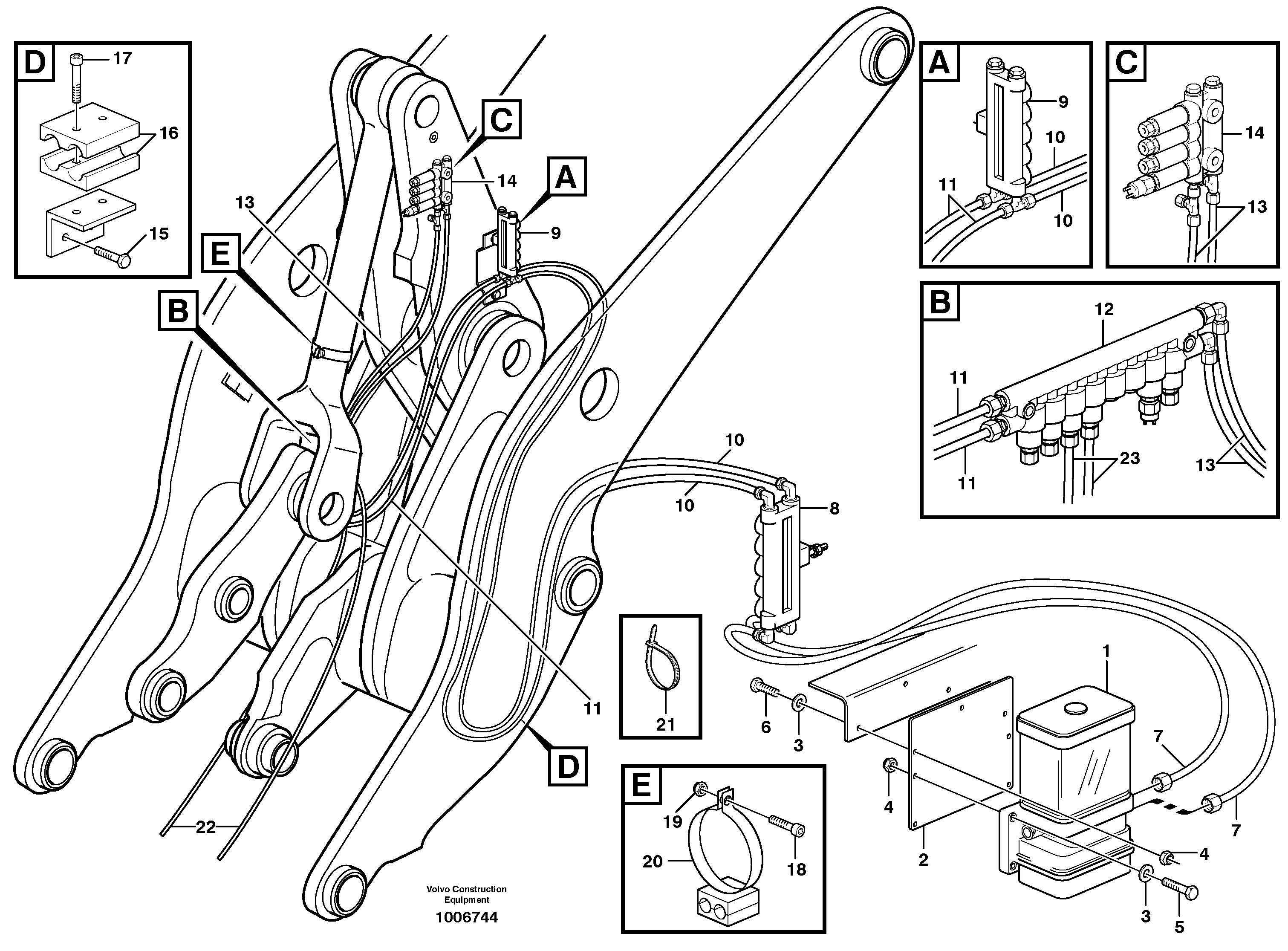 Central lubrication. — volvo parts diagram