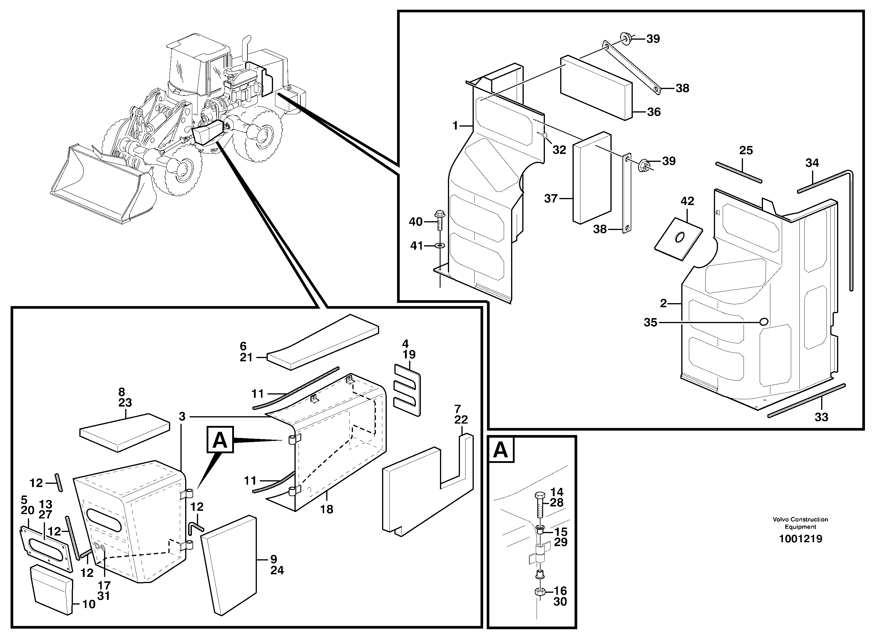 Air distribution  93961 — volvo parts diagram