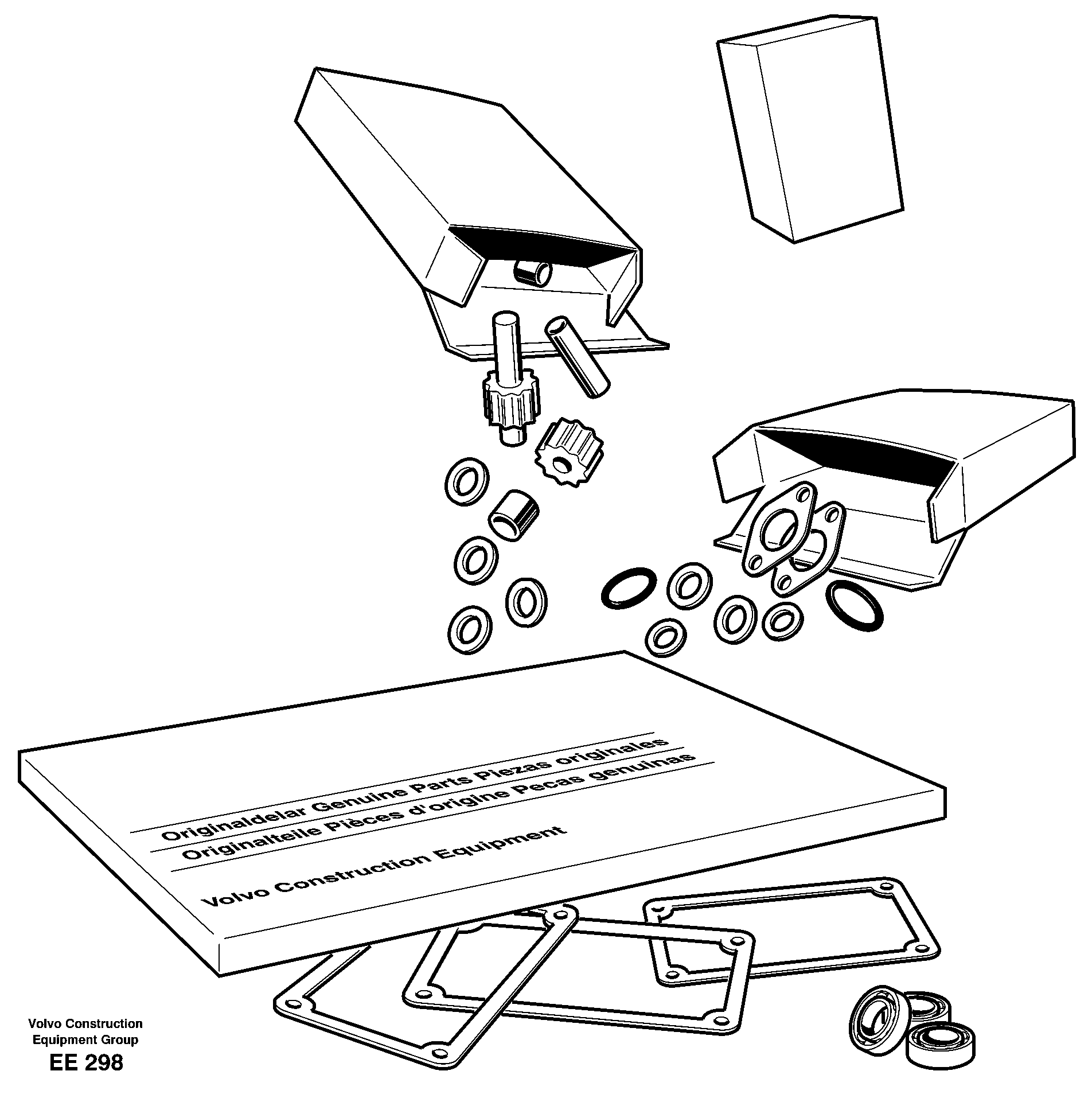 Repair kits for engine — volvo parts diagram