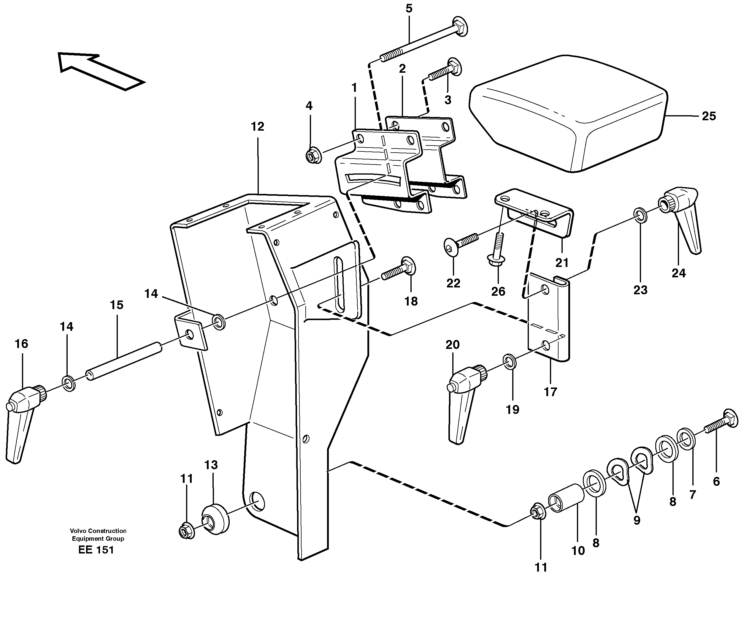 Armrest — volvo parts diagram