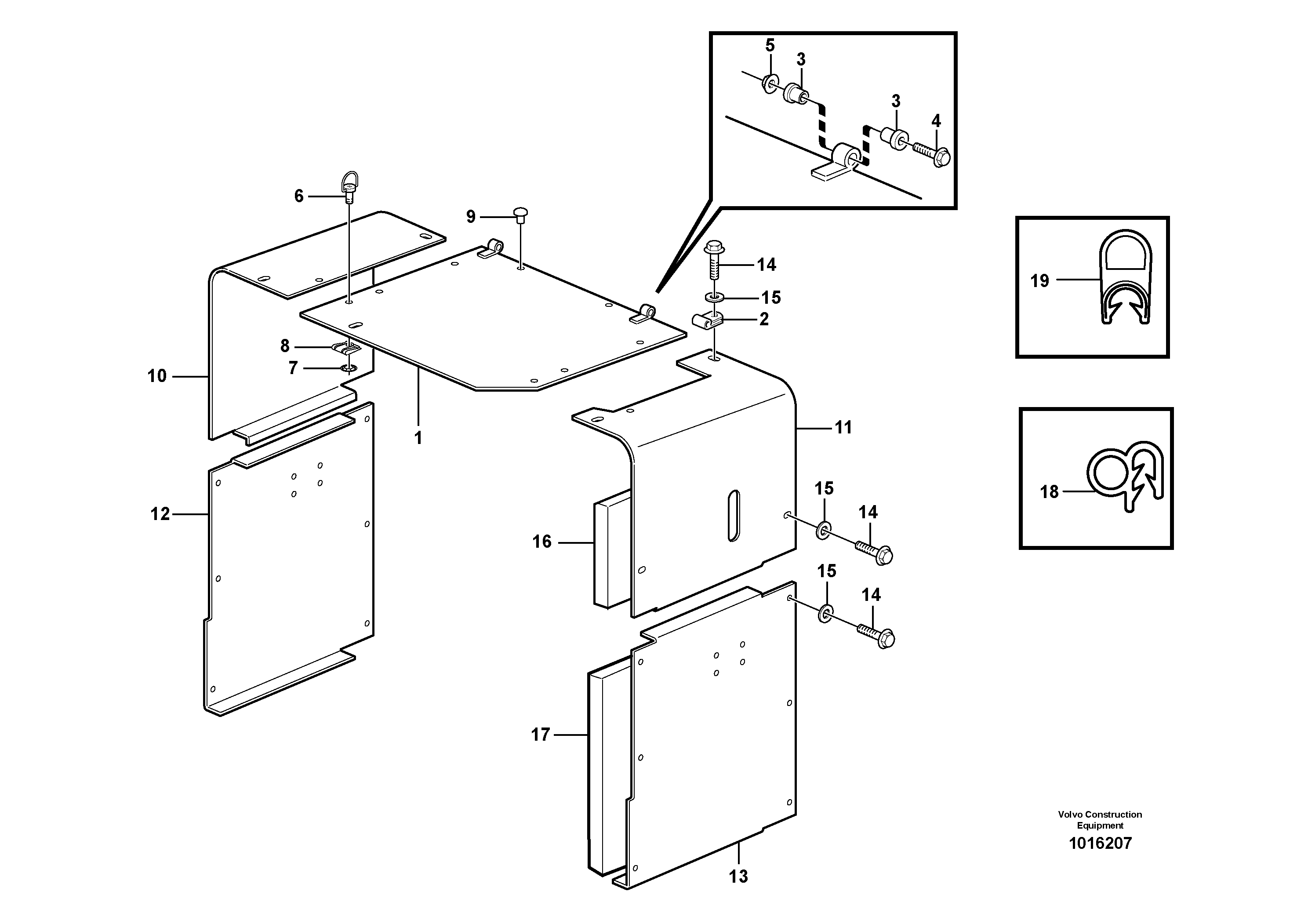 Side hatches, front — volvo parts diagram