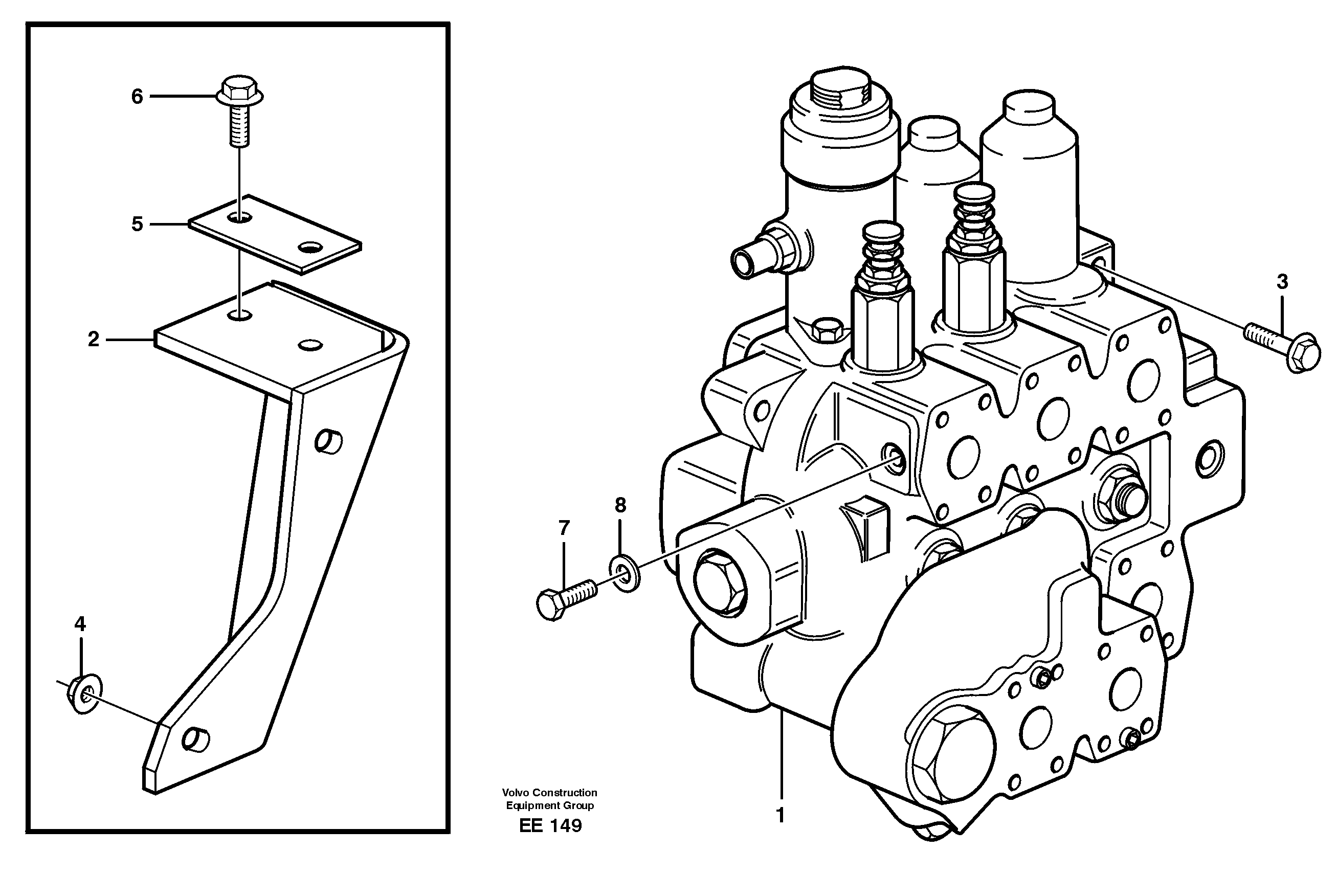 Control valve, assembly  STD, 33361 IRAN — volvo parts diagram