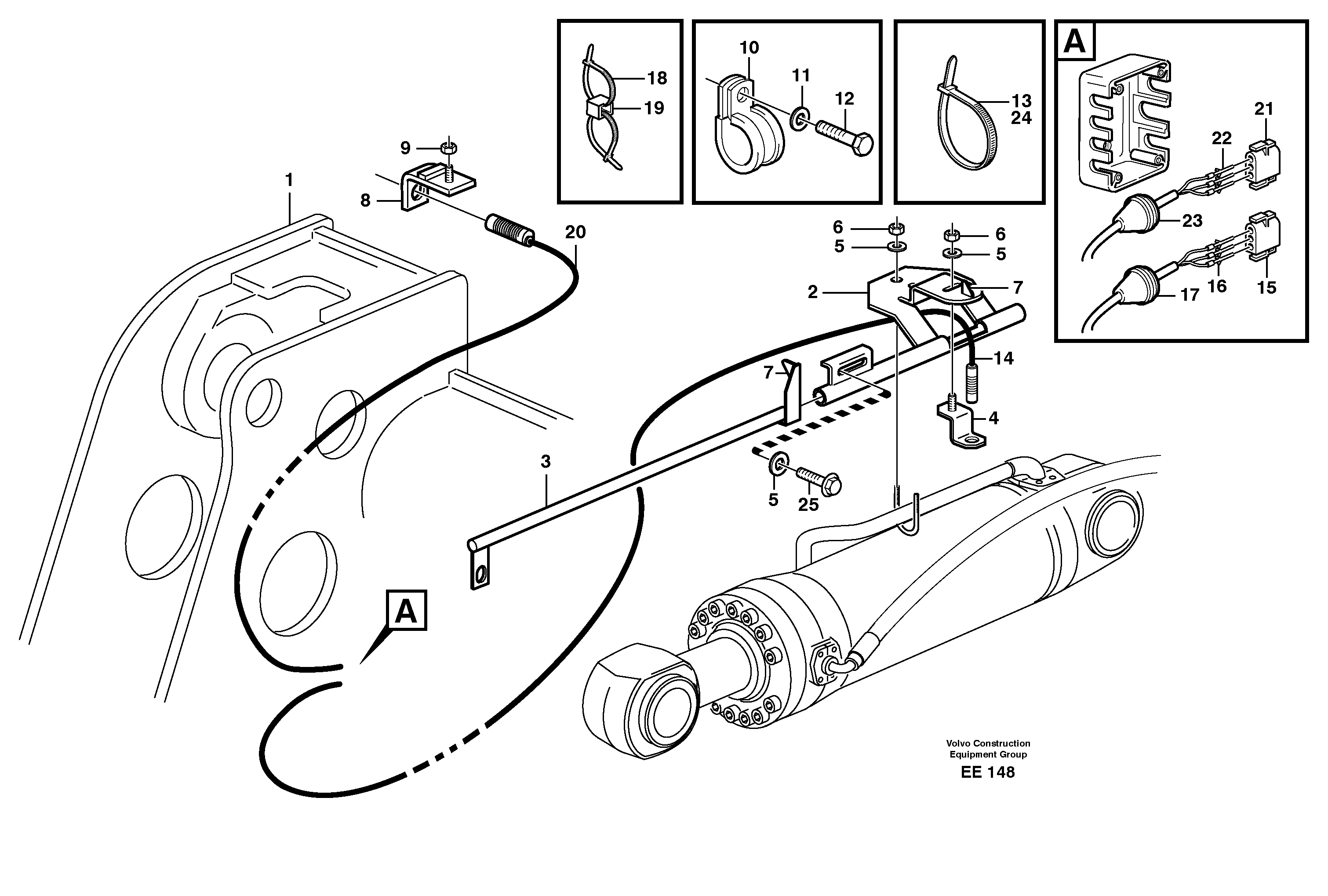 Bucket positioner and boom kickout  STD, 33361 IRAN — volvo parts diagram