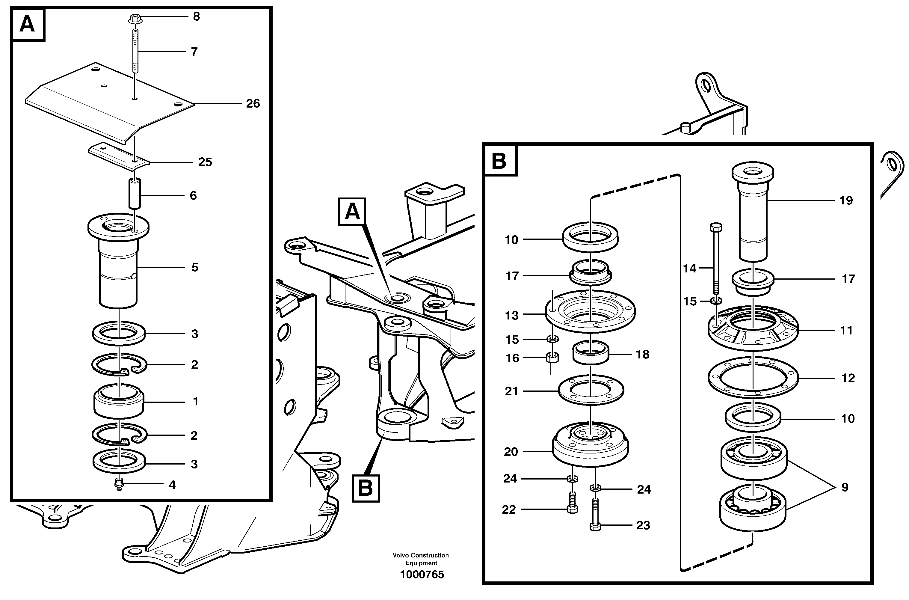 Frame link — volvo parts diagram