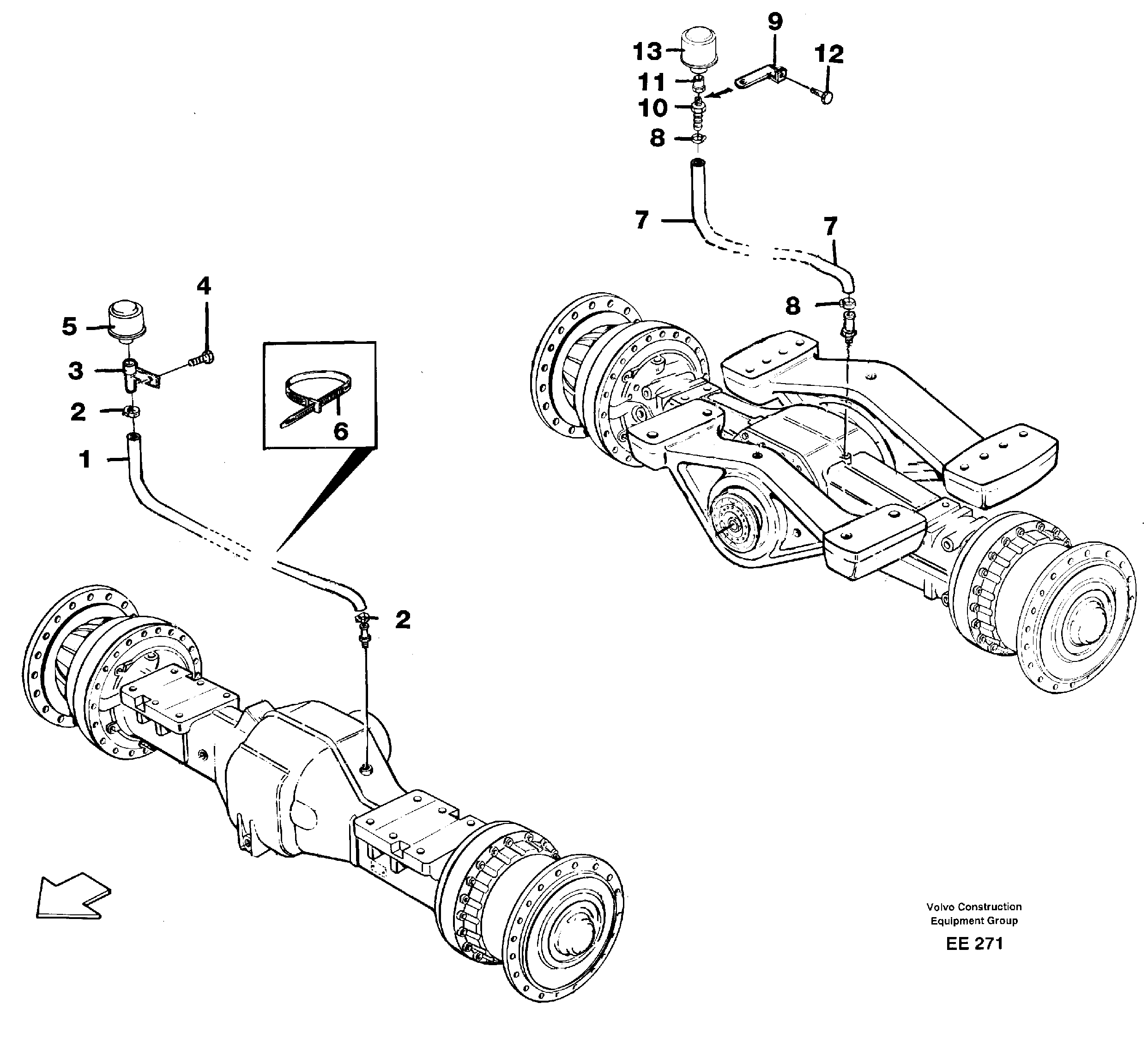 Venting, planet shafts — volvo parts diagram