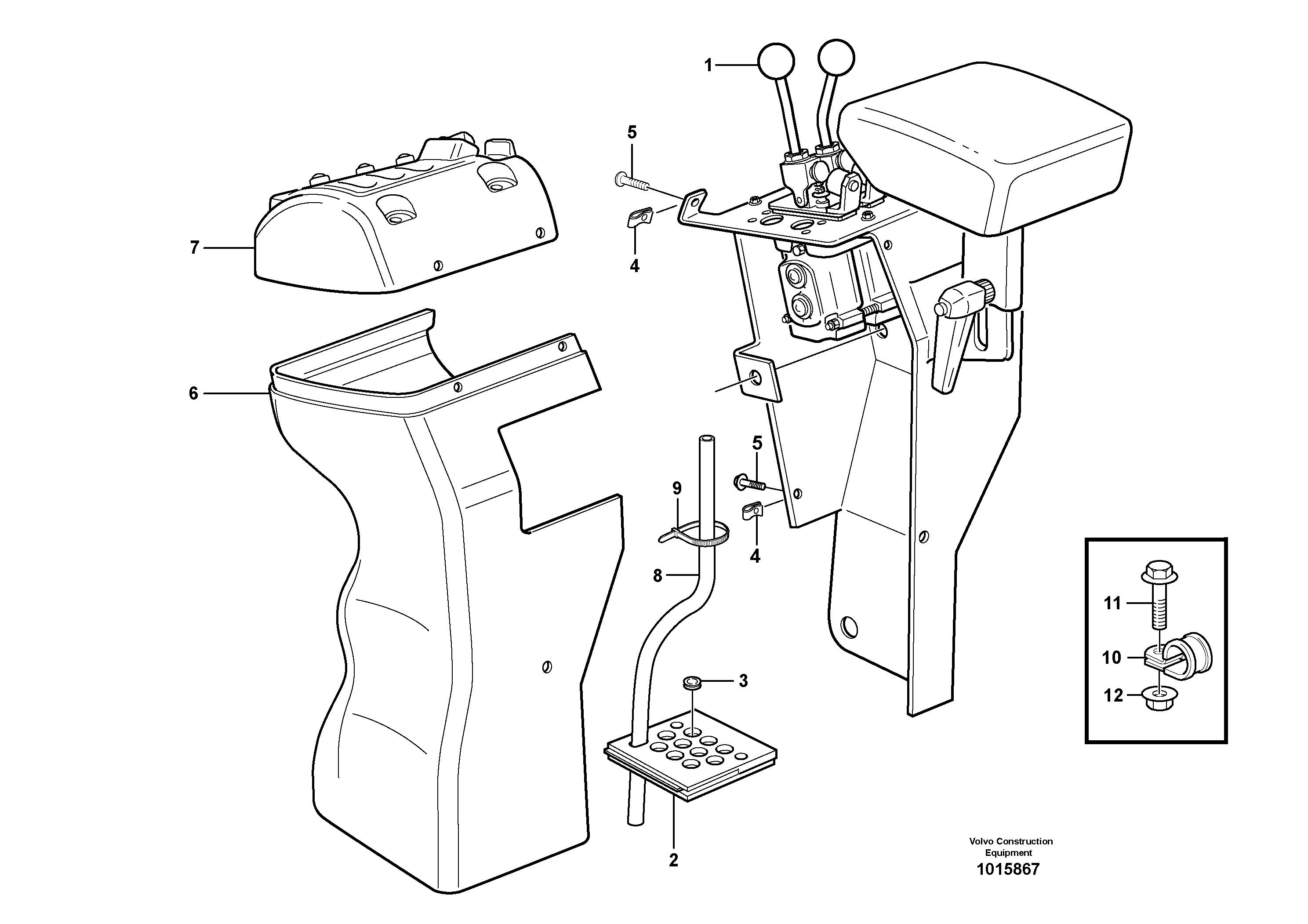 Cover for servo valves  STD, 33361 IRAN — volvo parts diagram