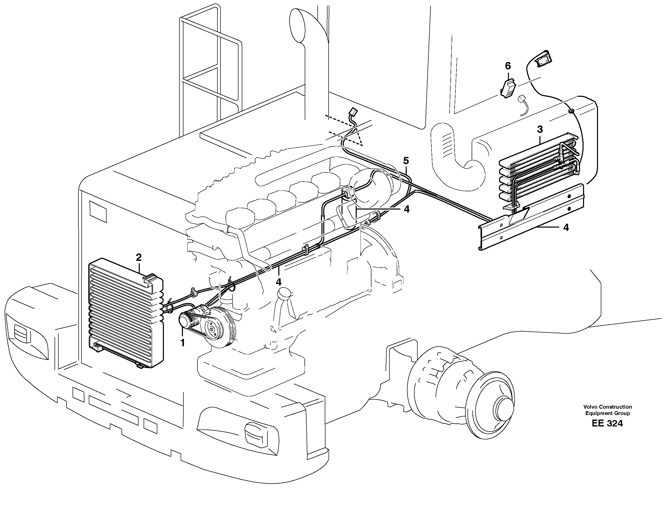 Air conditioning.  80281 — volvo parts diagram