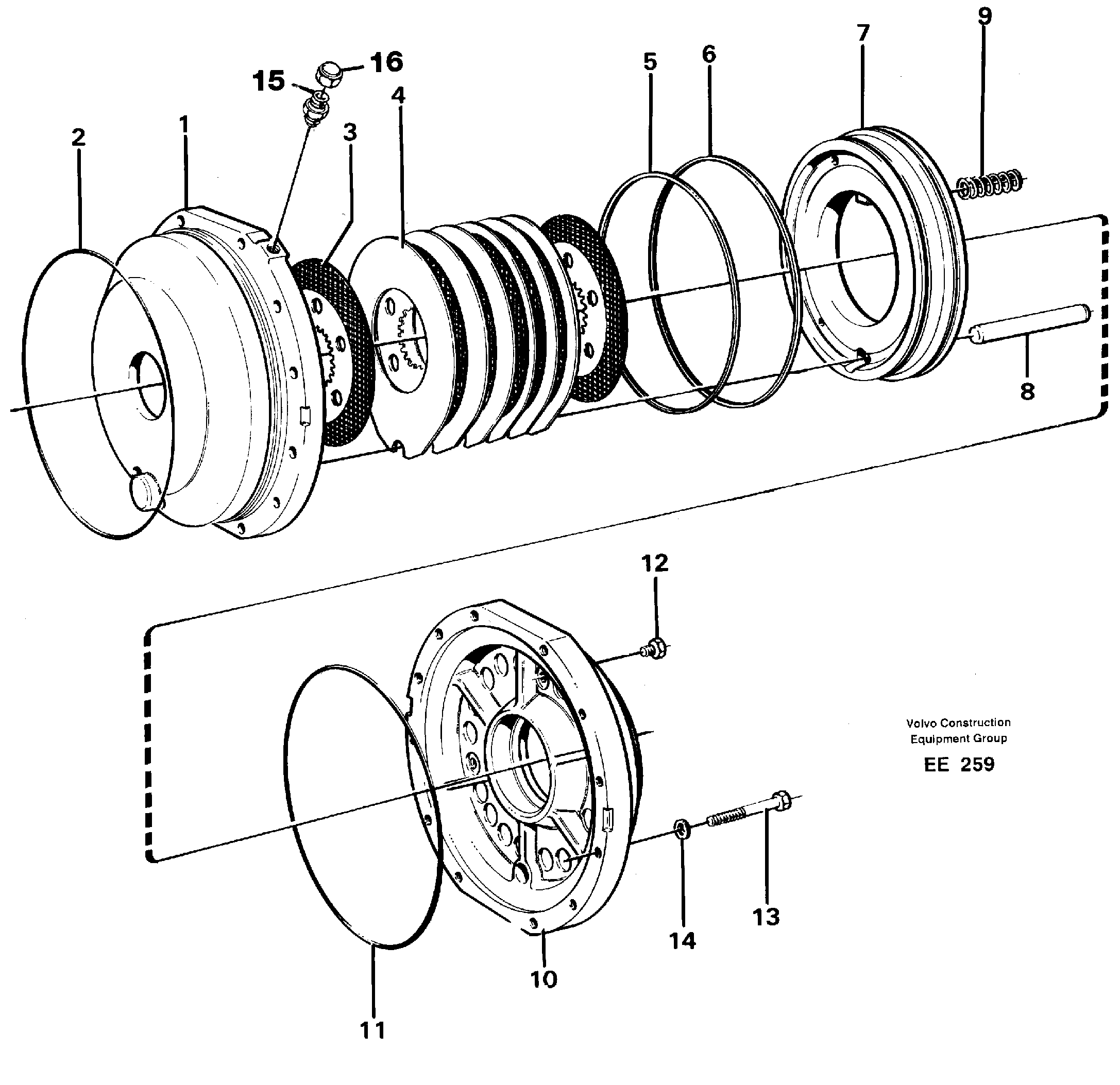 Parking brake — volvo parts diagram