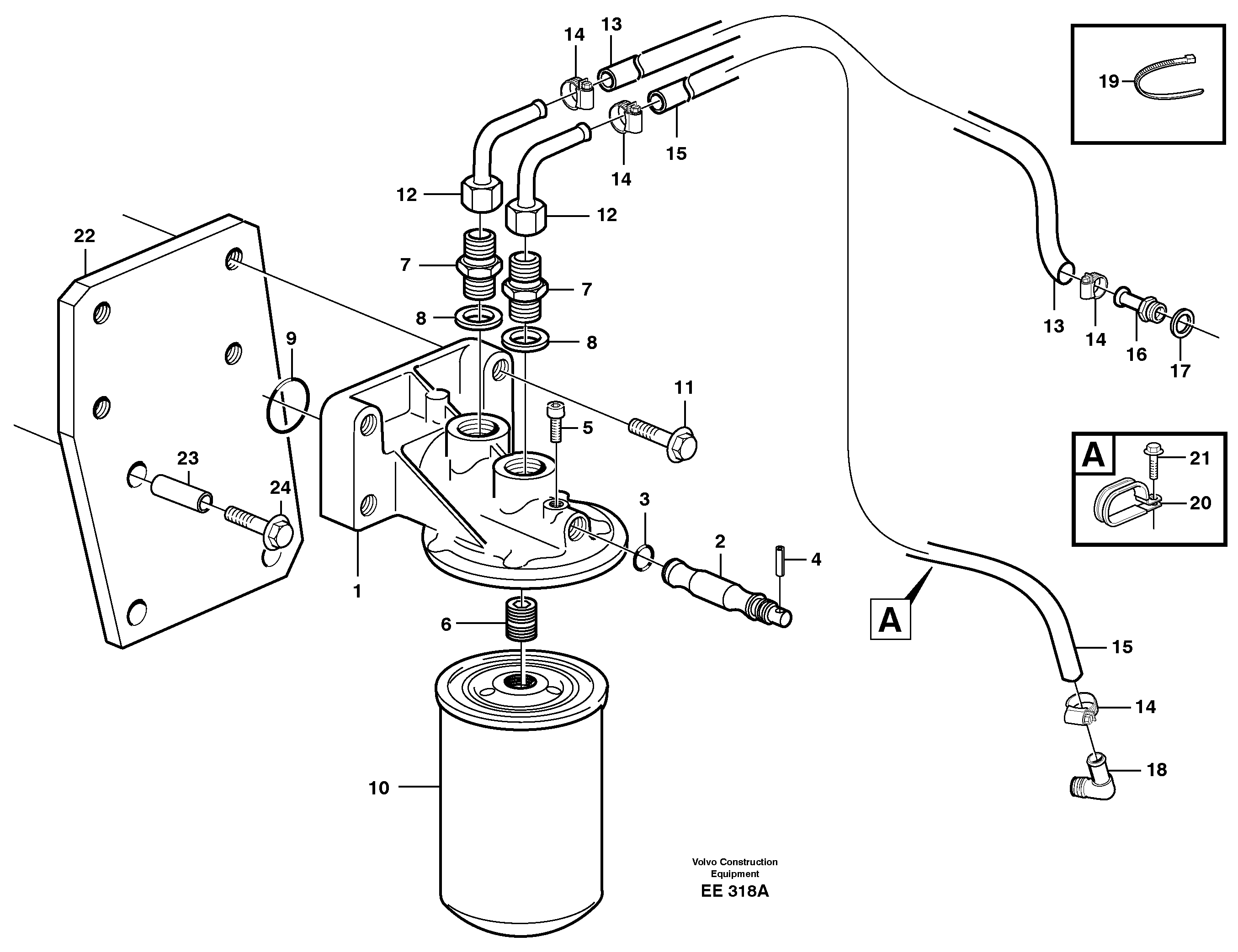Coolant filter.  80706 — volvo parts diagram