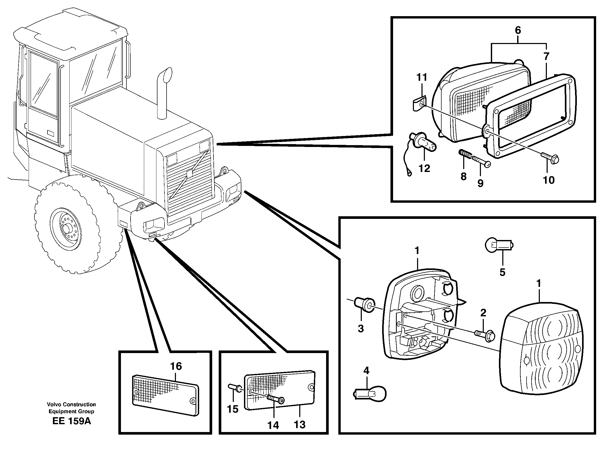 Lighting, rear  STD, 33361 IRAN — volvo parts diagram