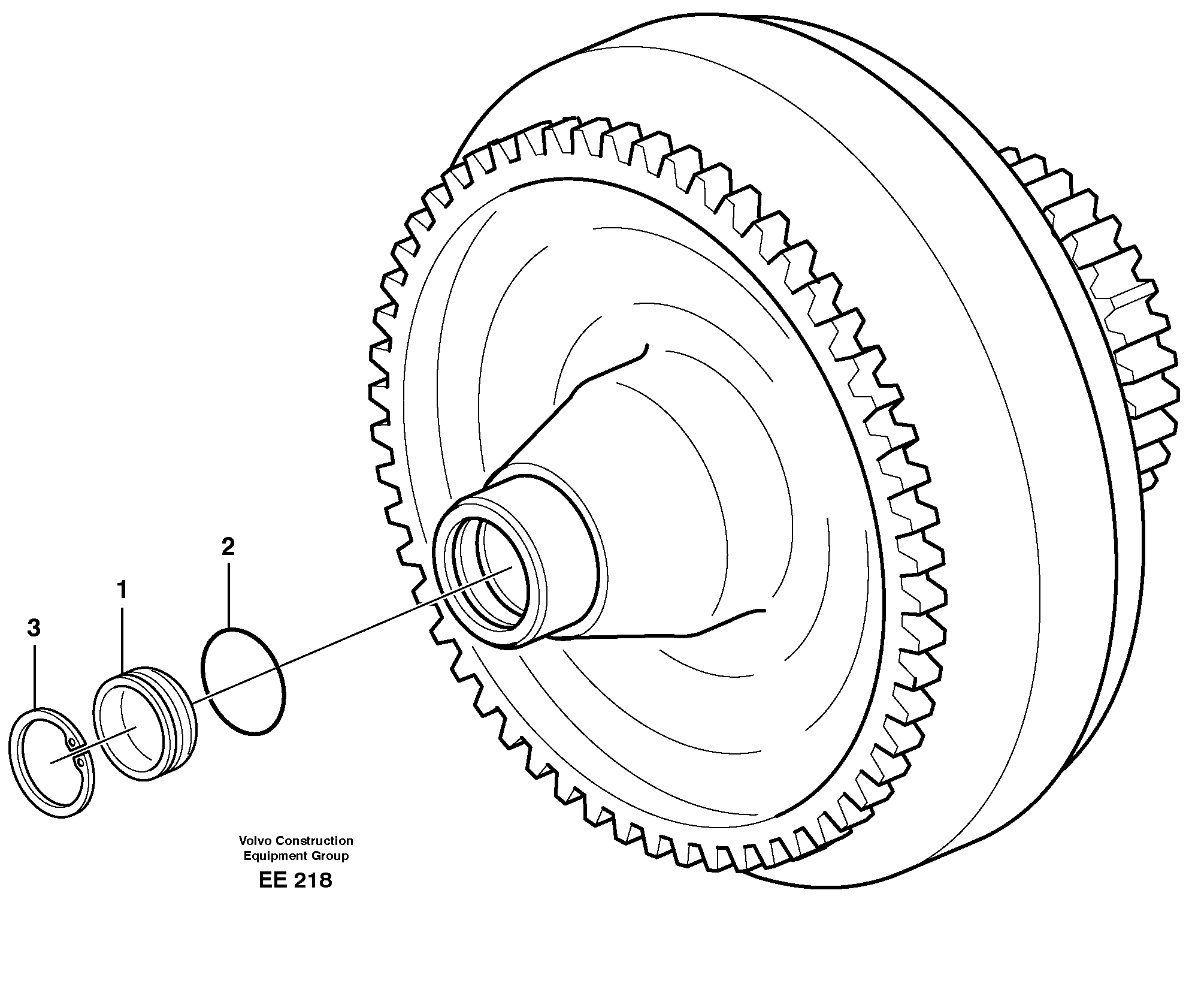 Torque converter — volvo parts diagram