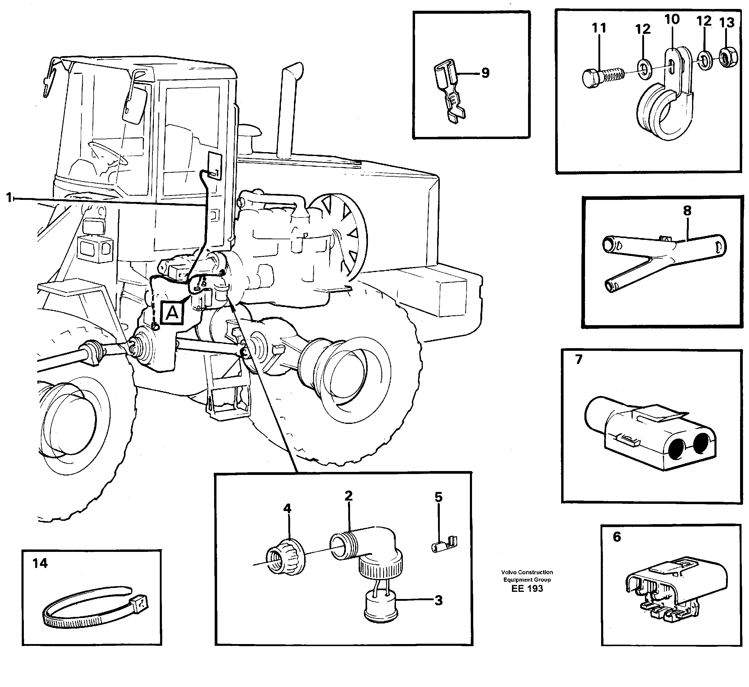 Cable harness, transmission — volvo parts diagram