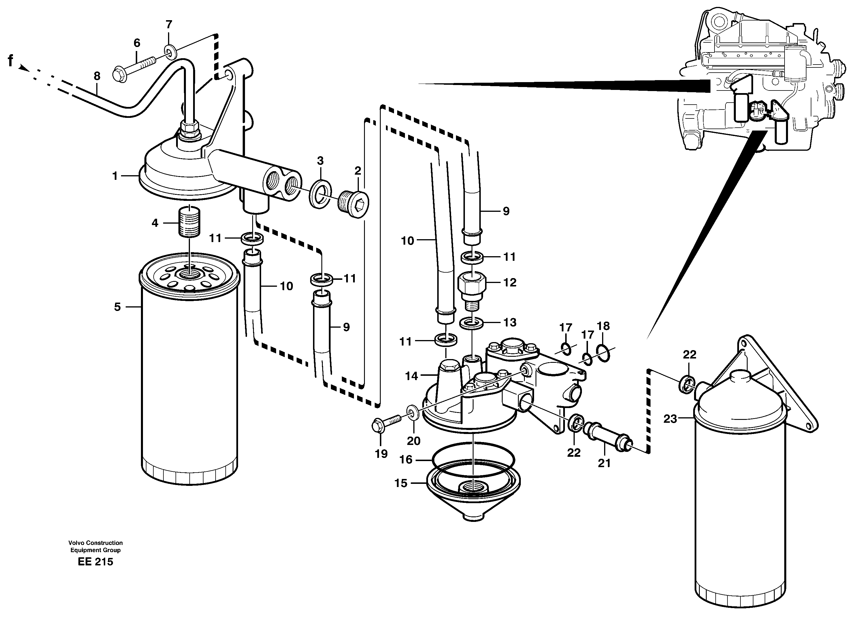 Oil filter — volvo parts diagram