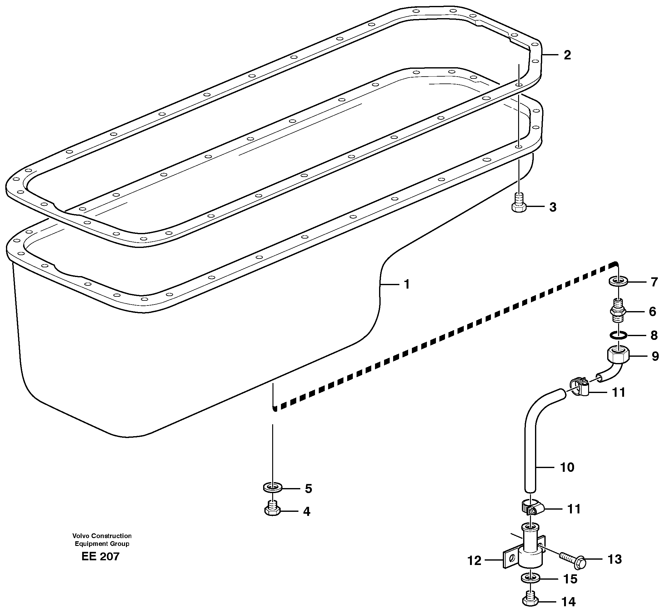 Oil sump — volvo parts diagram