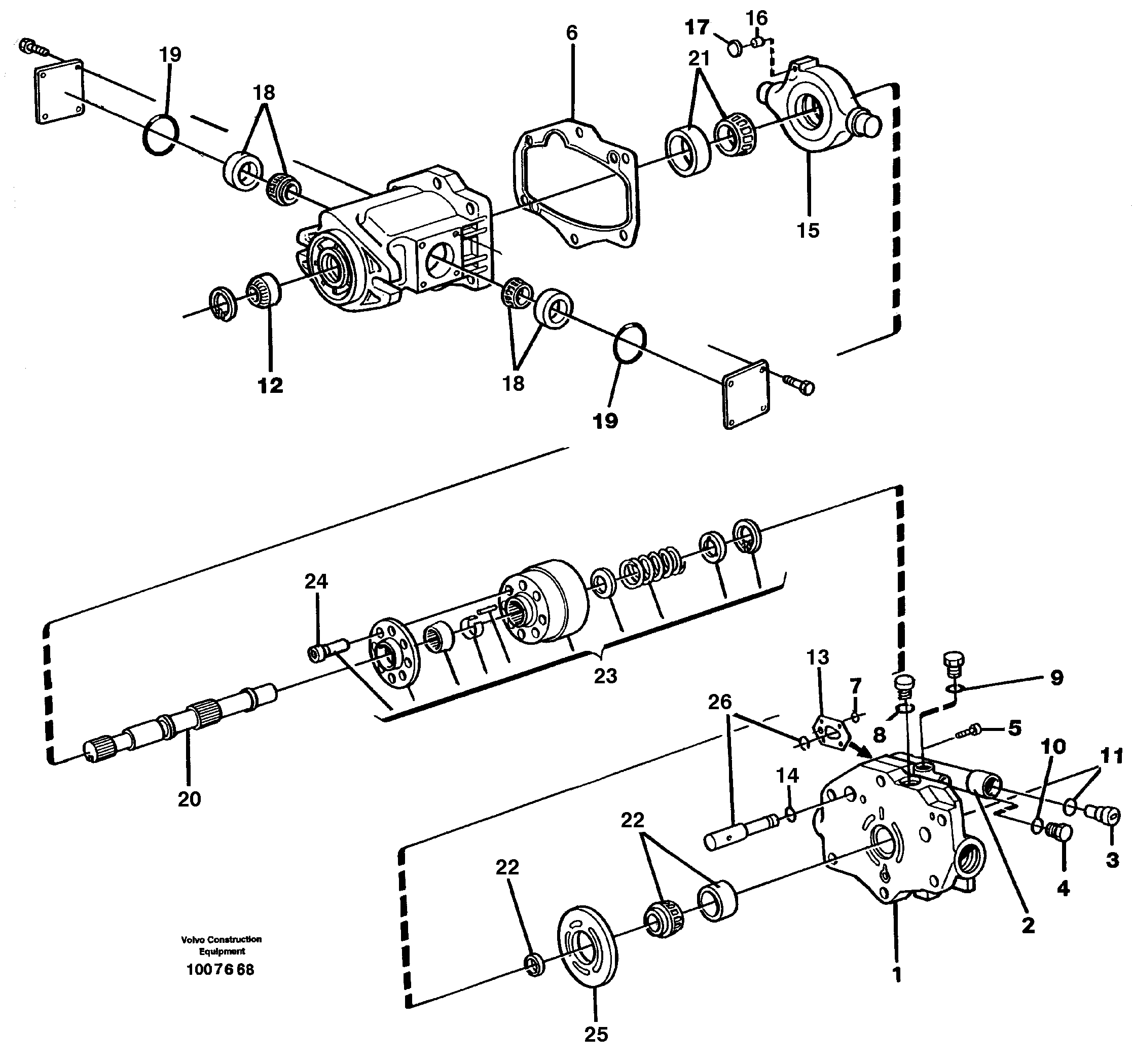 Hydraulic pump  STD, 33361 IRAN — volvo parts diagram