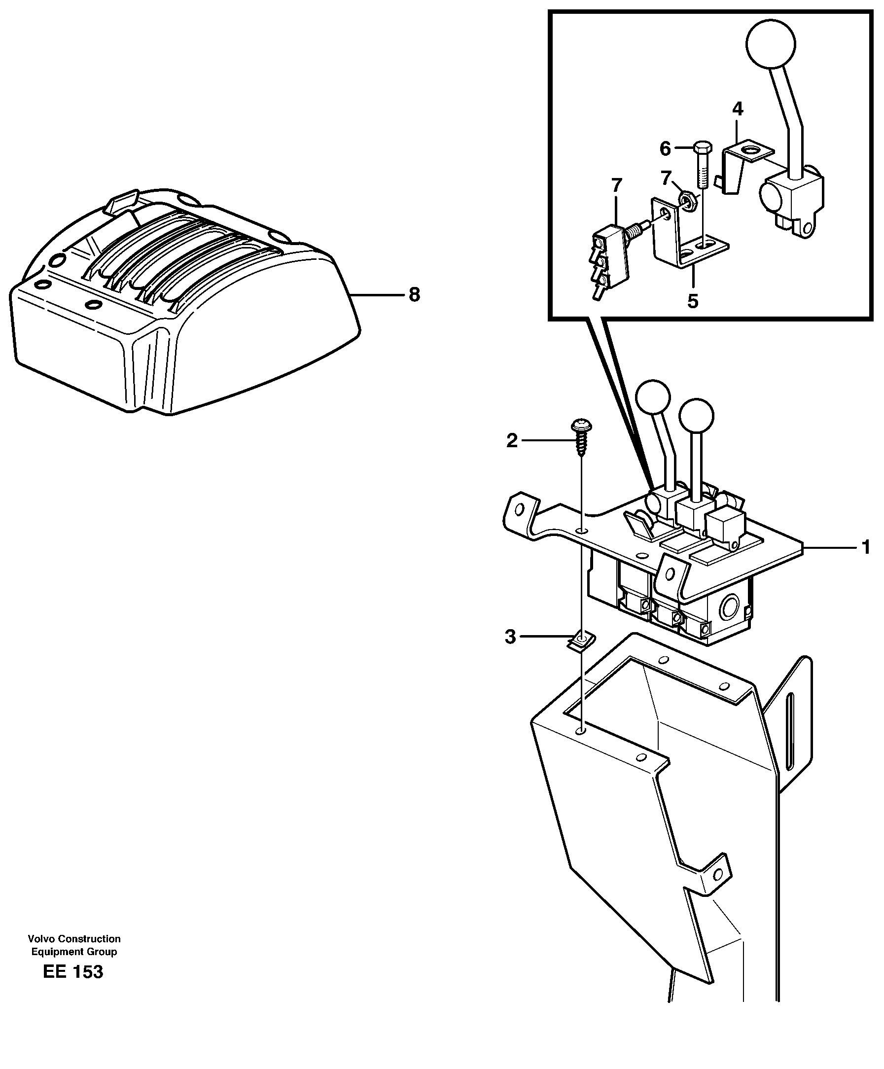 Servo valve with fitting parts — volvo parts diagram