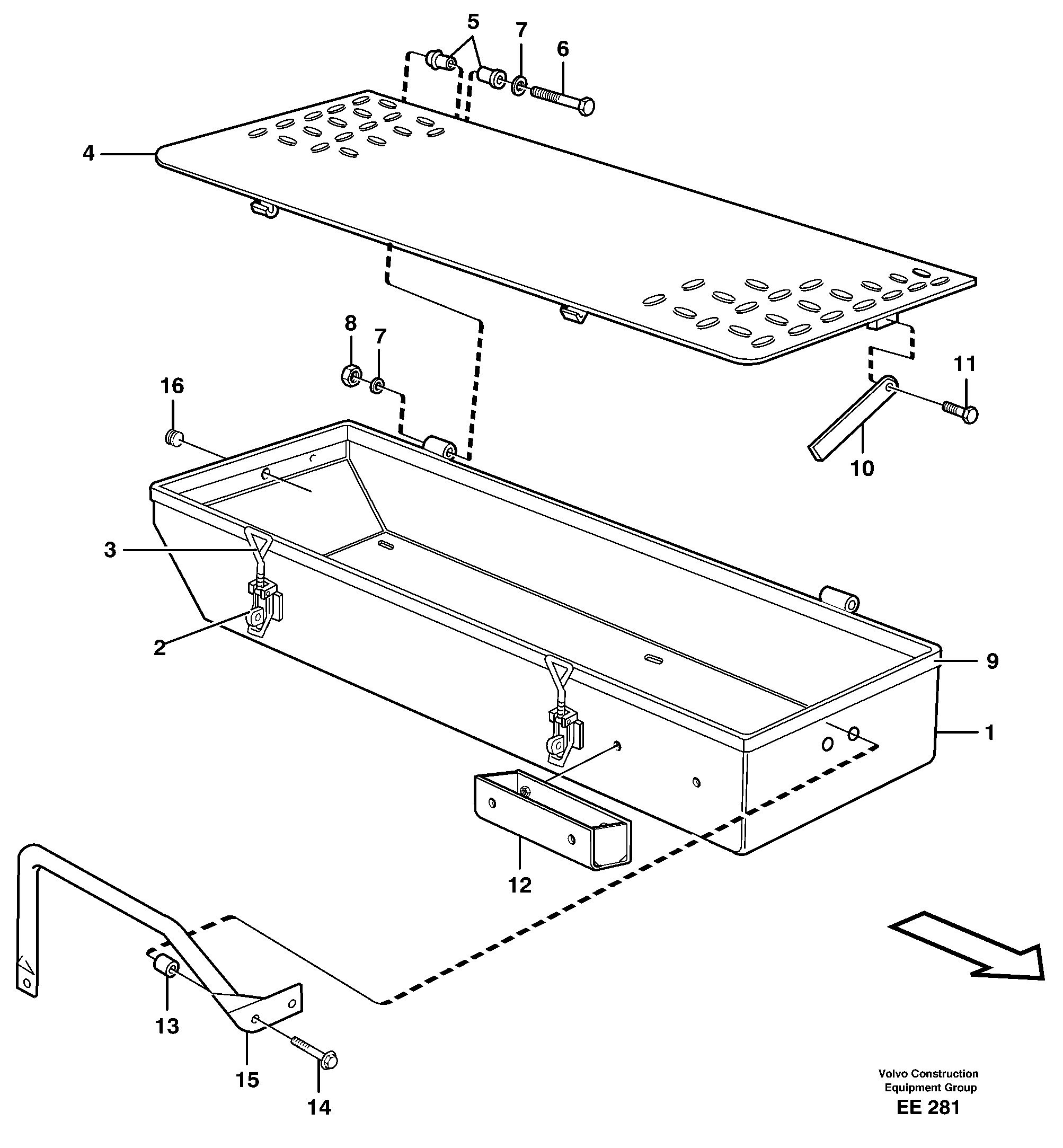 Tool box  80493 — volvo parts diagram