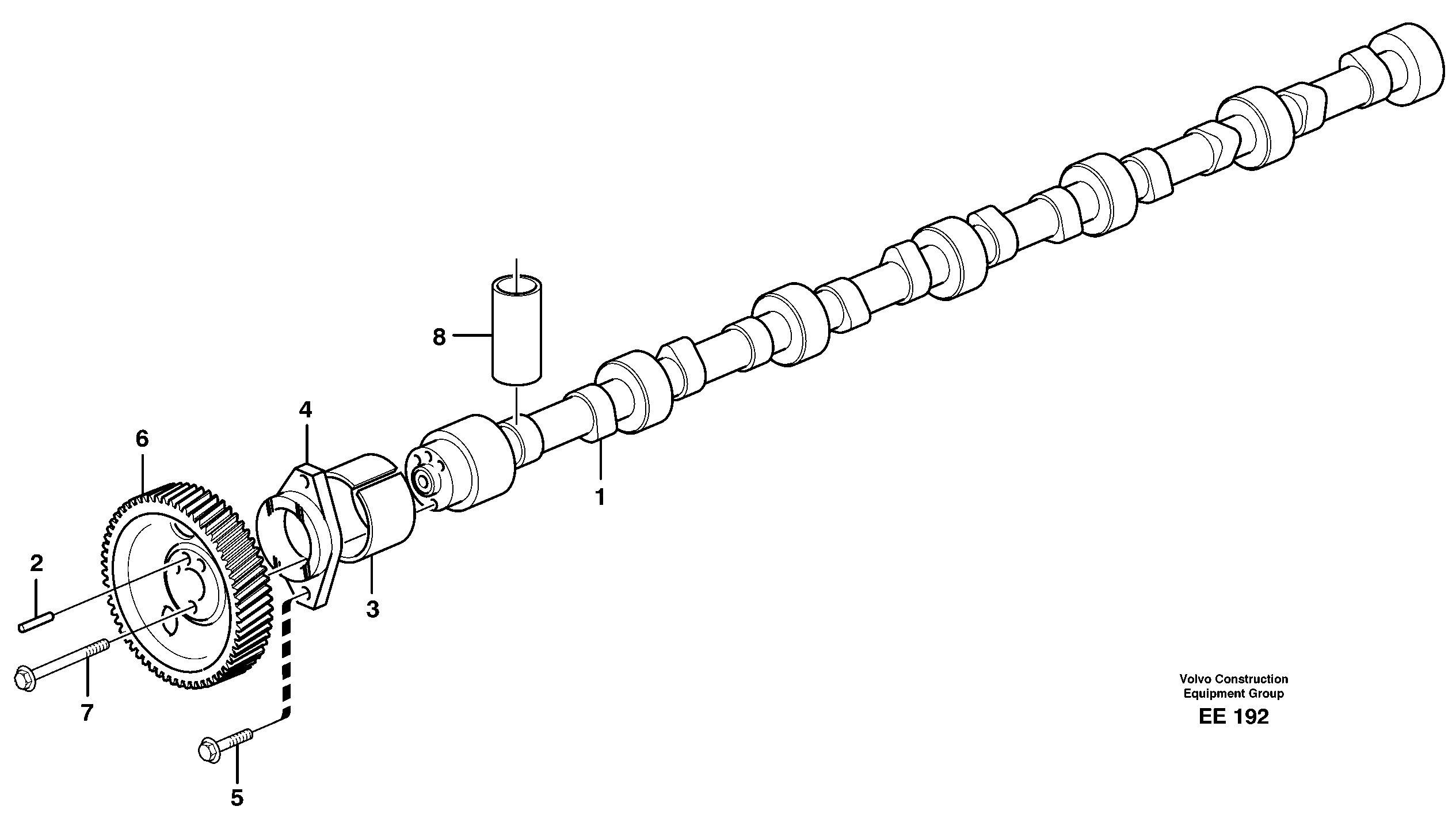 Camshaft — volvo parts diagram