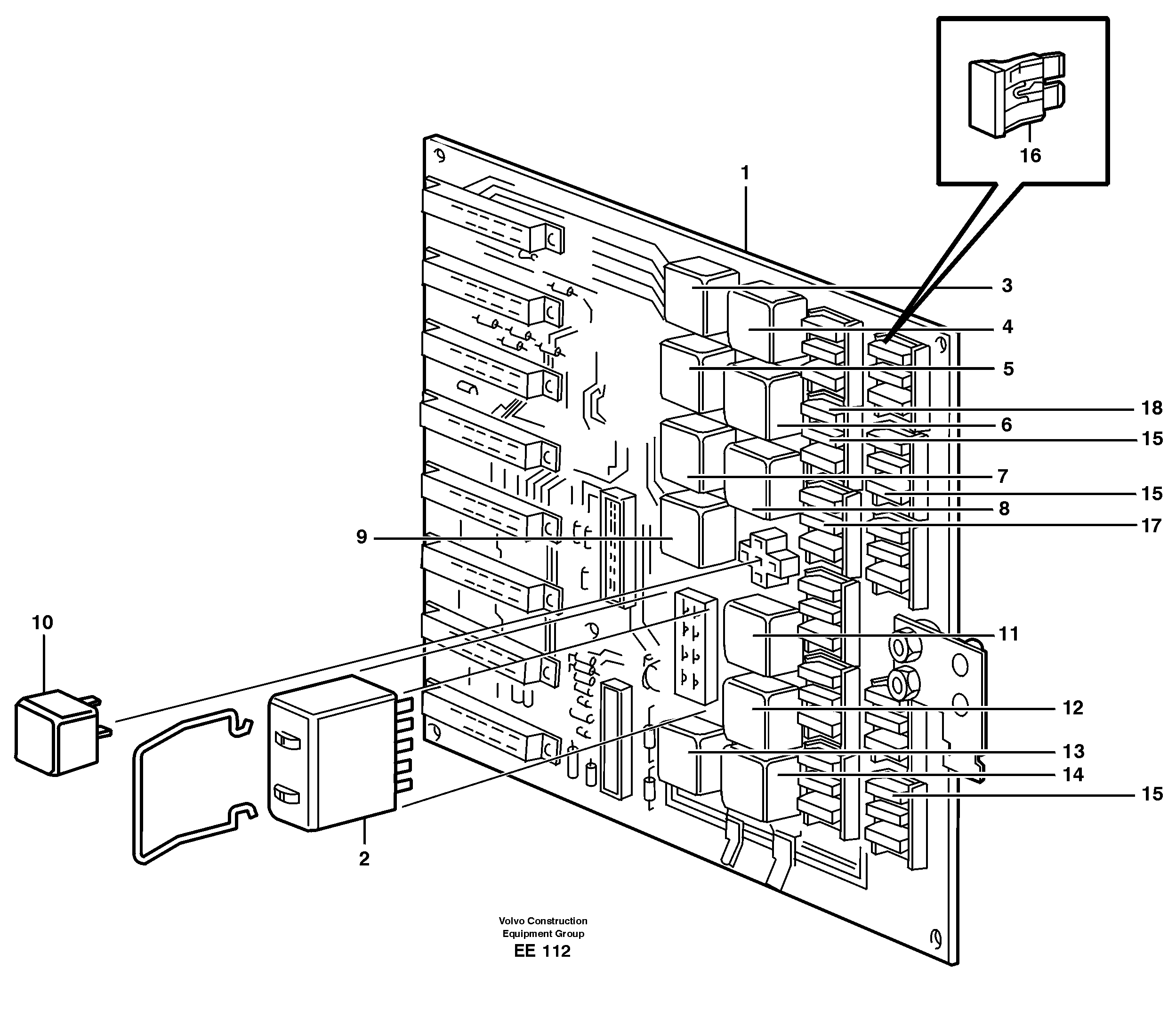 Circuit board — volvo parts diagram