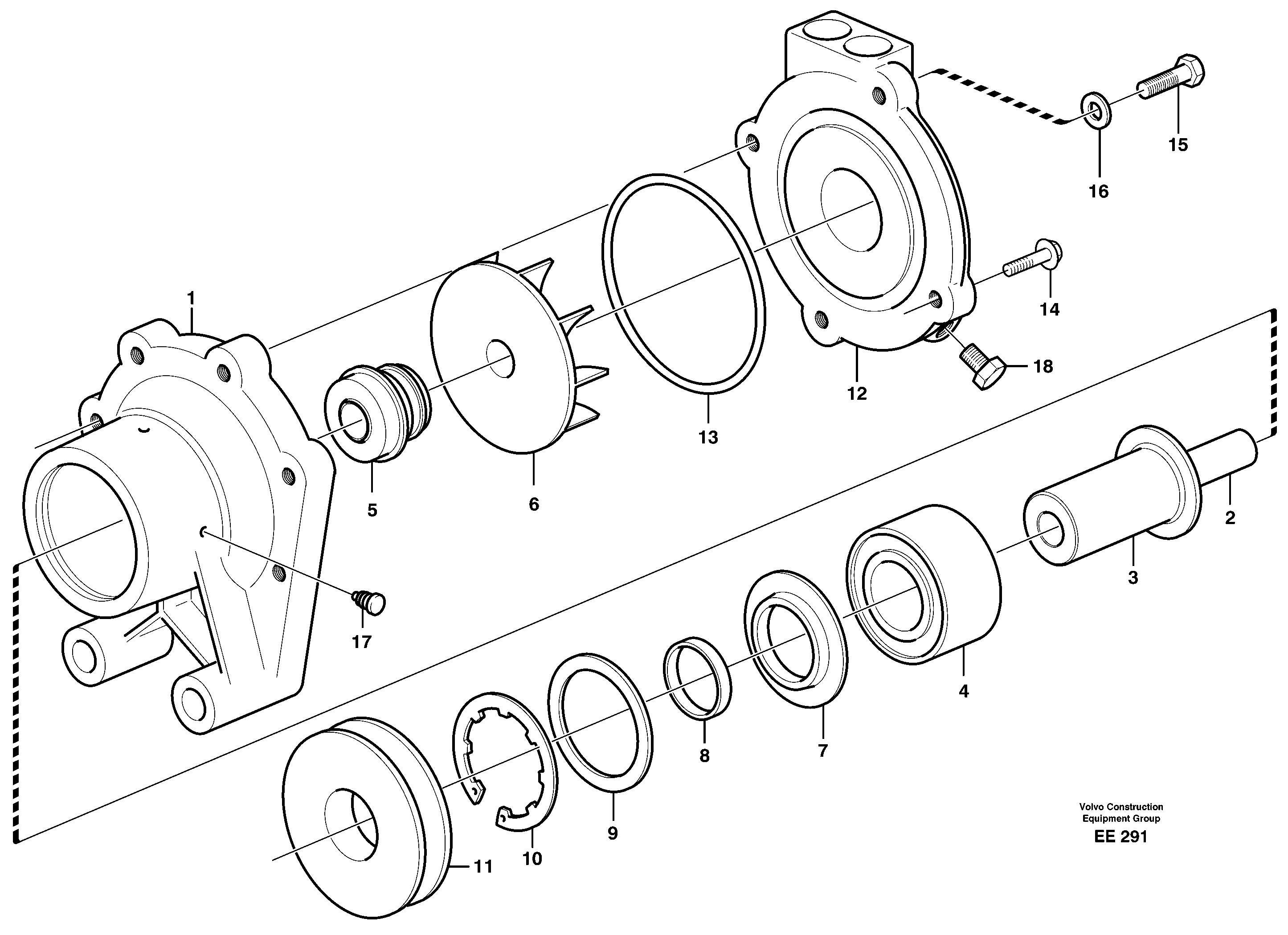Water pump, intercooler — volvo parts diagram