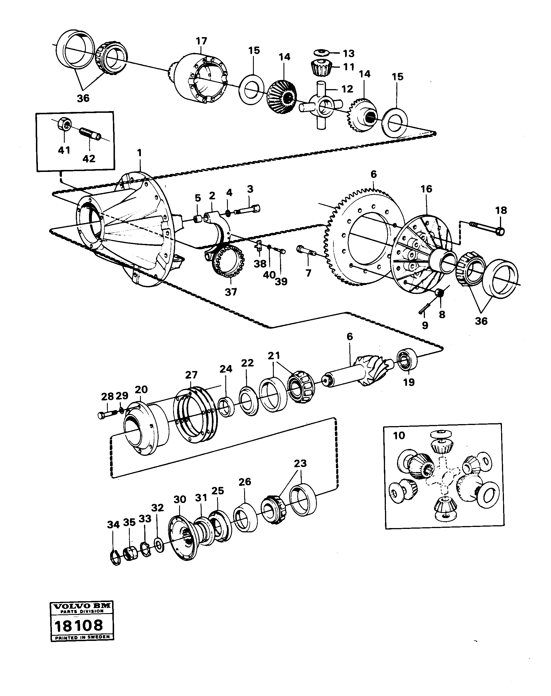 Final drive — volvo parts diagram