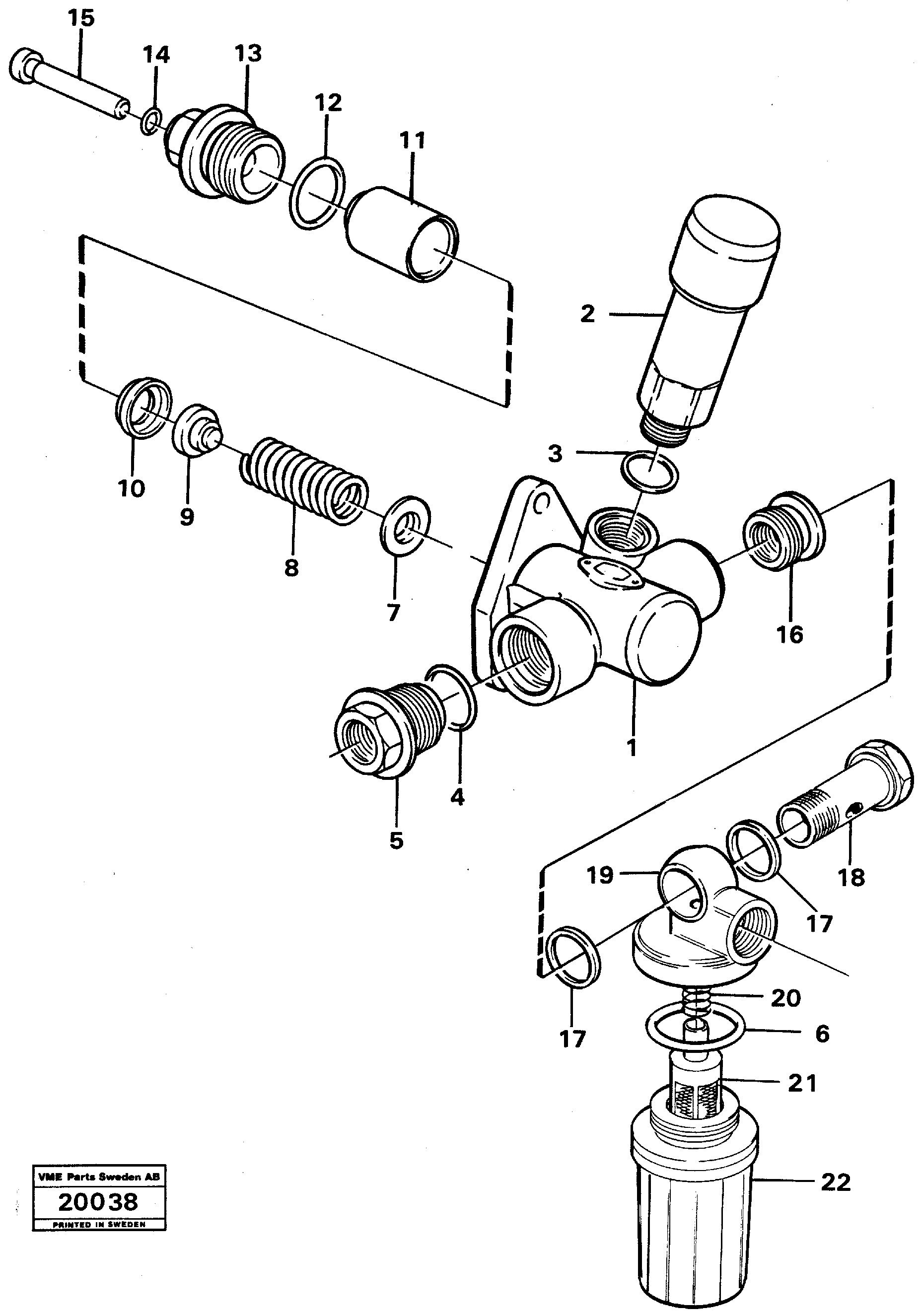Feed pump — volvo parts diagram