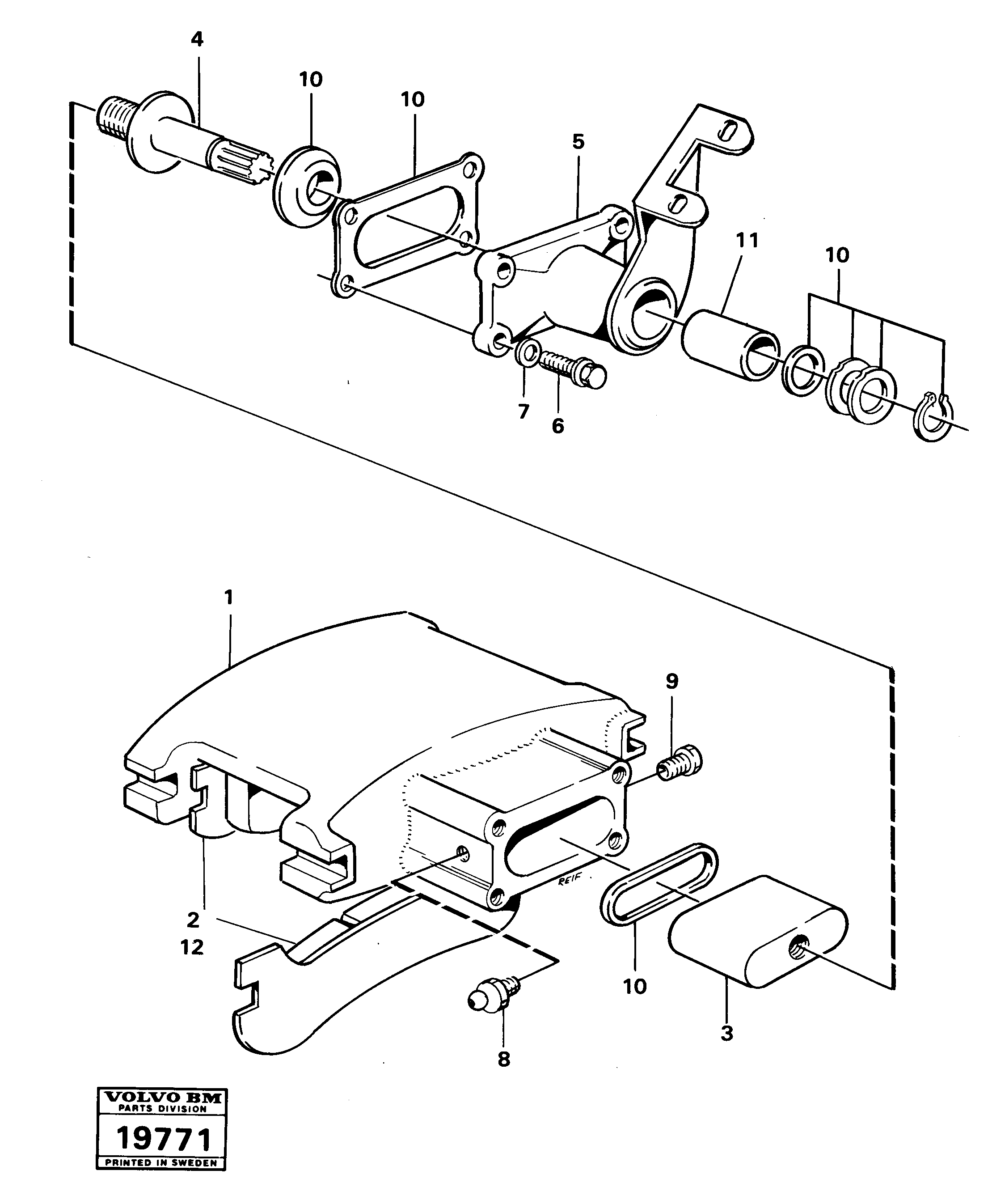 Parking brake — volvo parts diagram