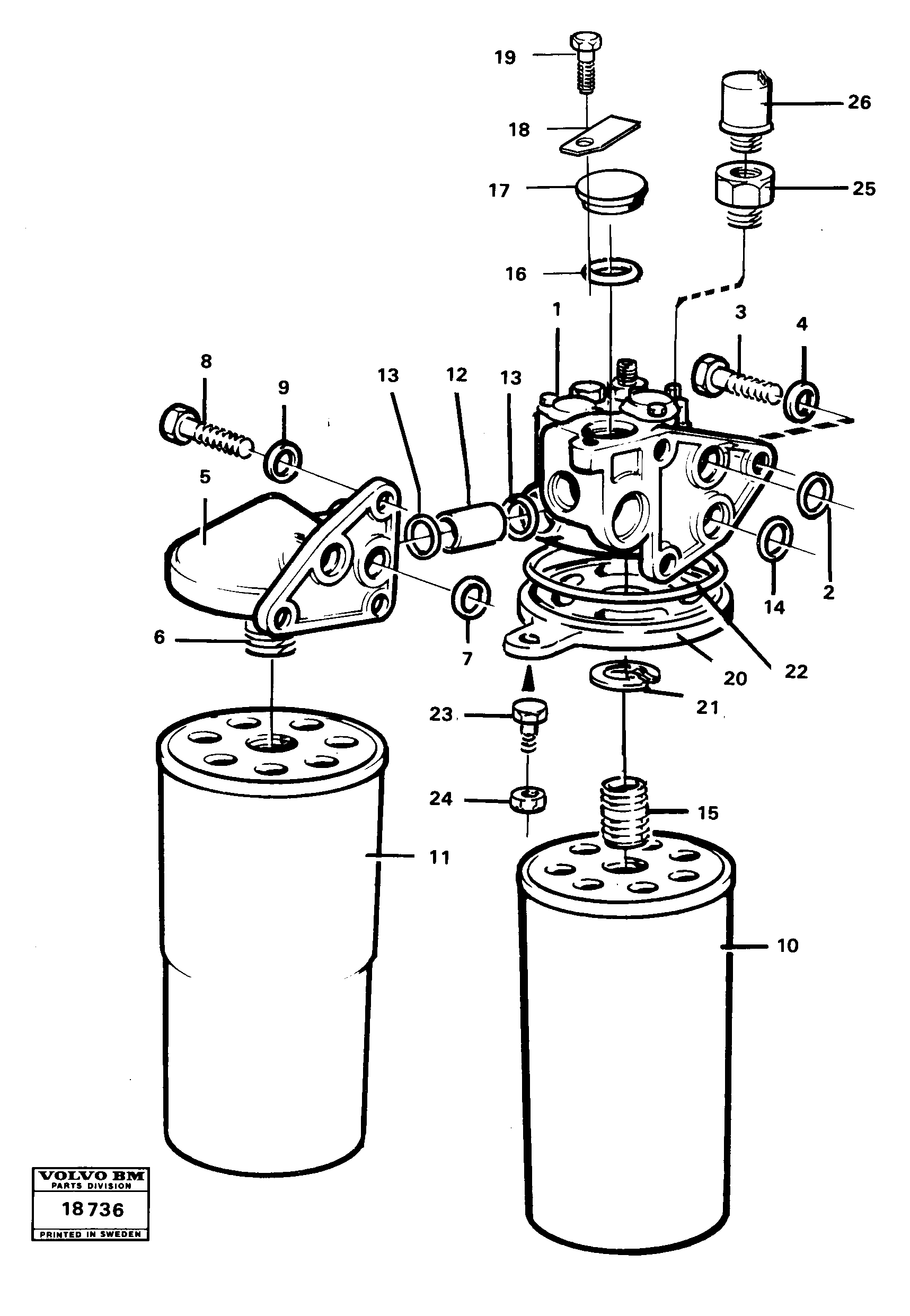 Oil filter — volvo parts diagram