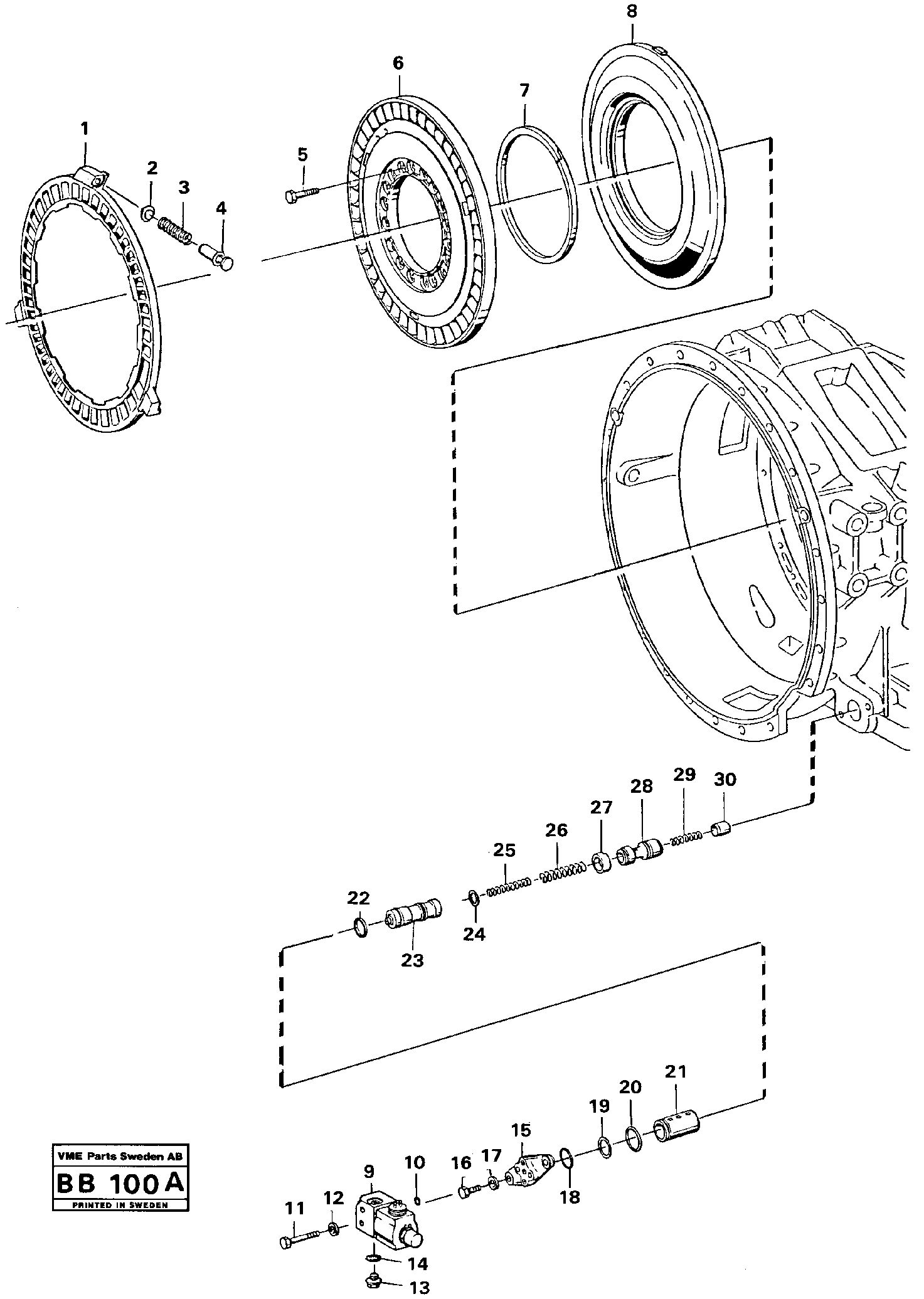 Retarder 91015 — volvo parts diagram