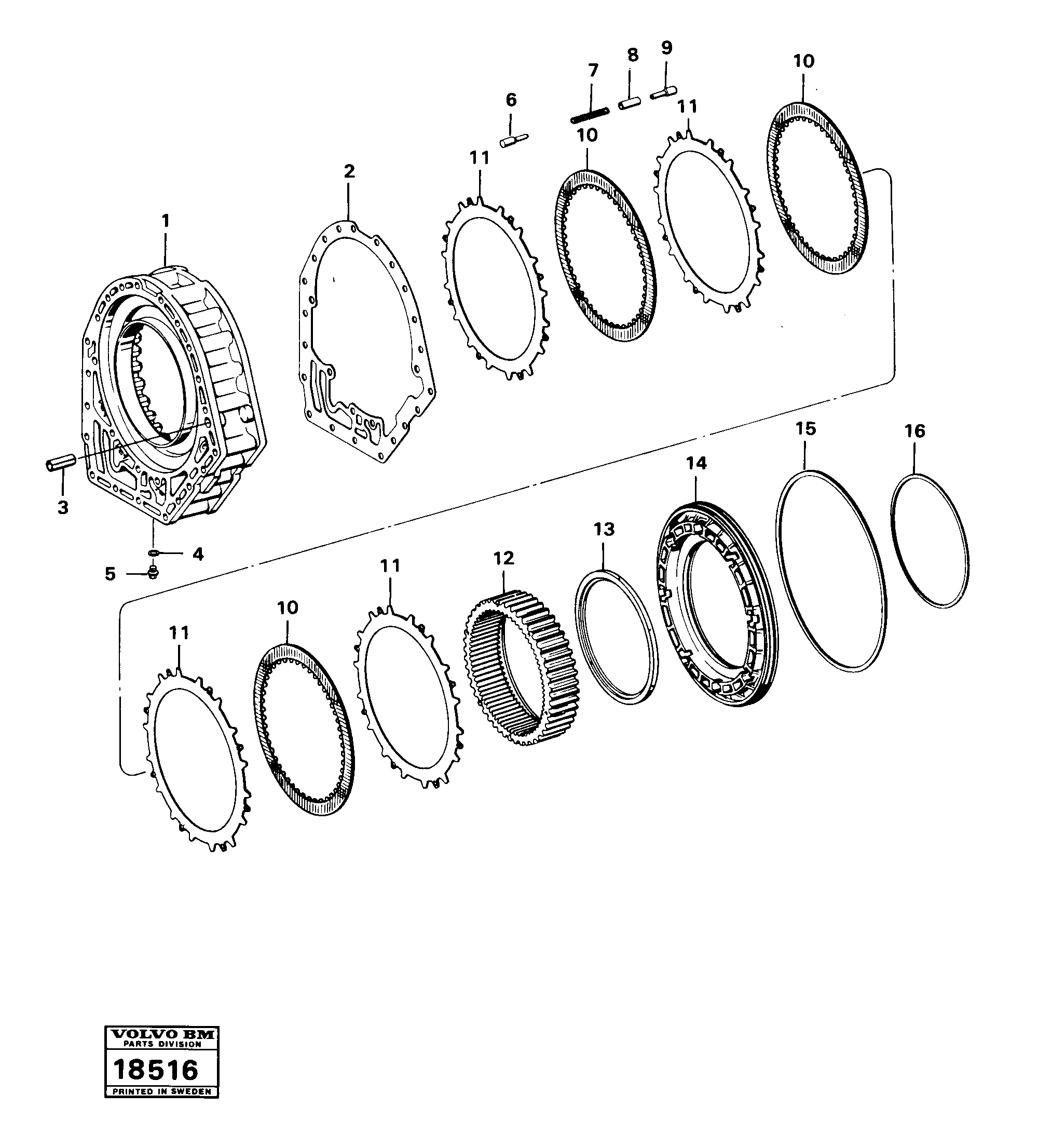 Clutch g — volvo parts diagram