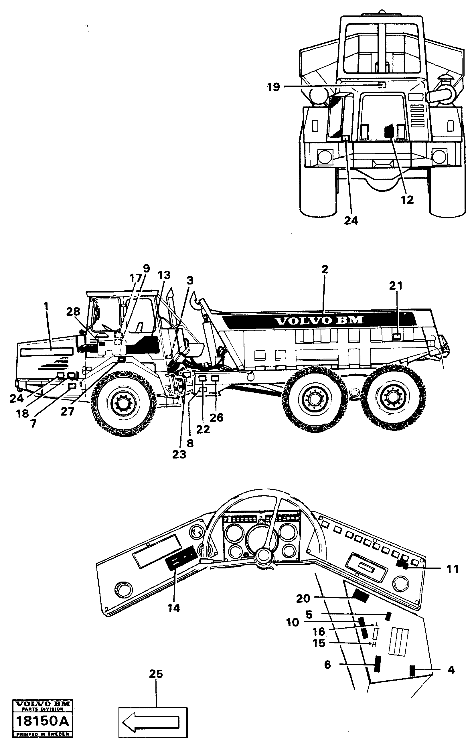 Decals — volvo parts diagram