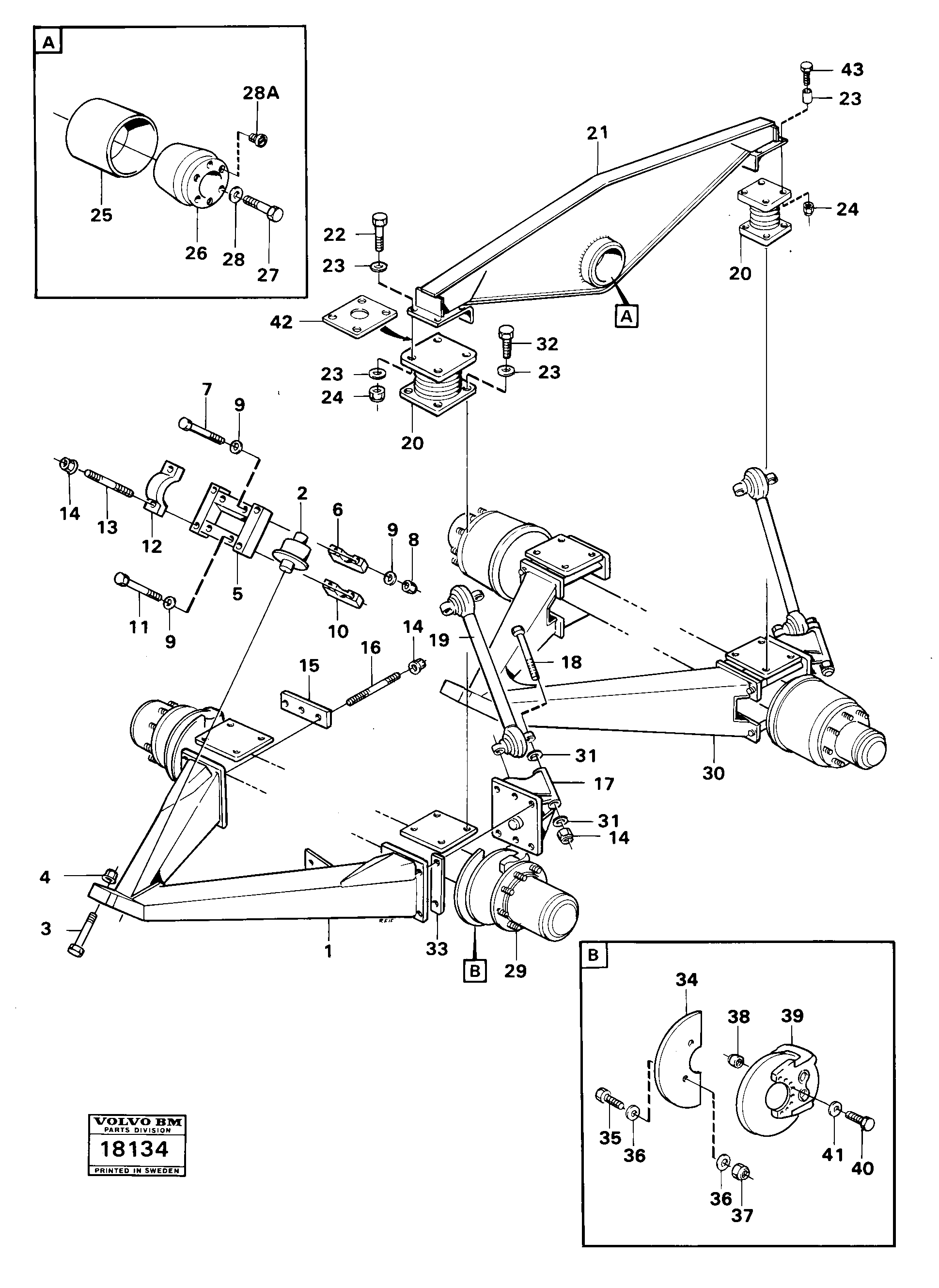 Bogie — volvo parts diagram