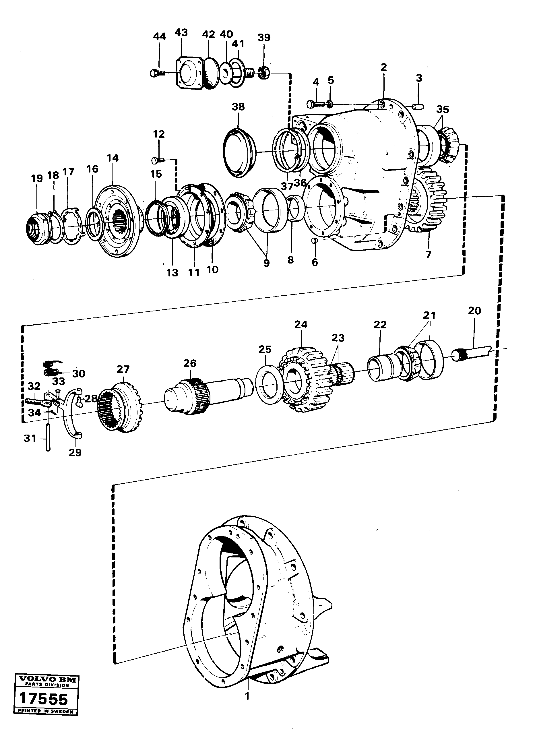 Final drive — volvo parts diagram