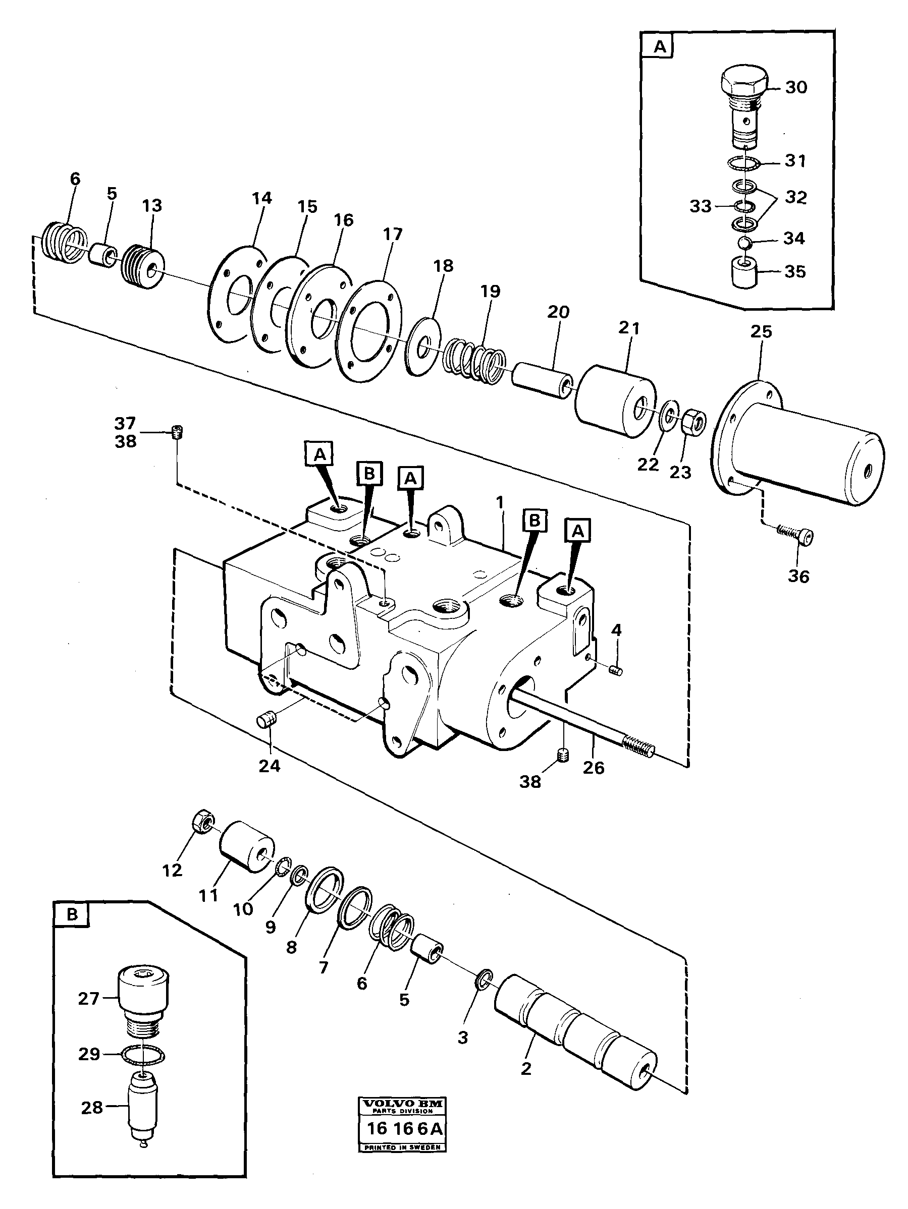 Control valve Tillv Nr 5008 - — volvo parts diagram