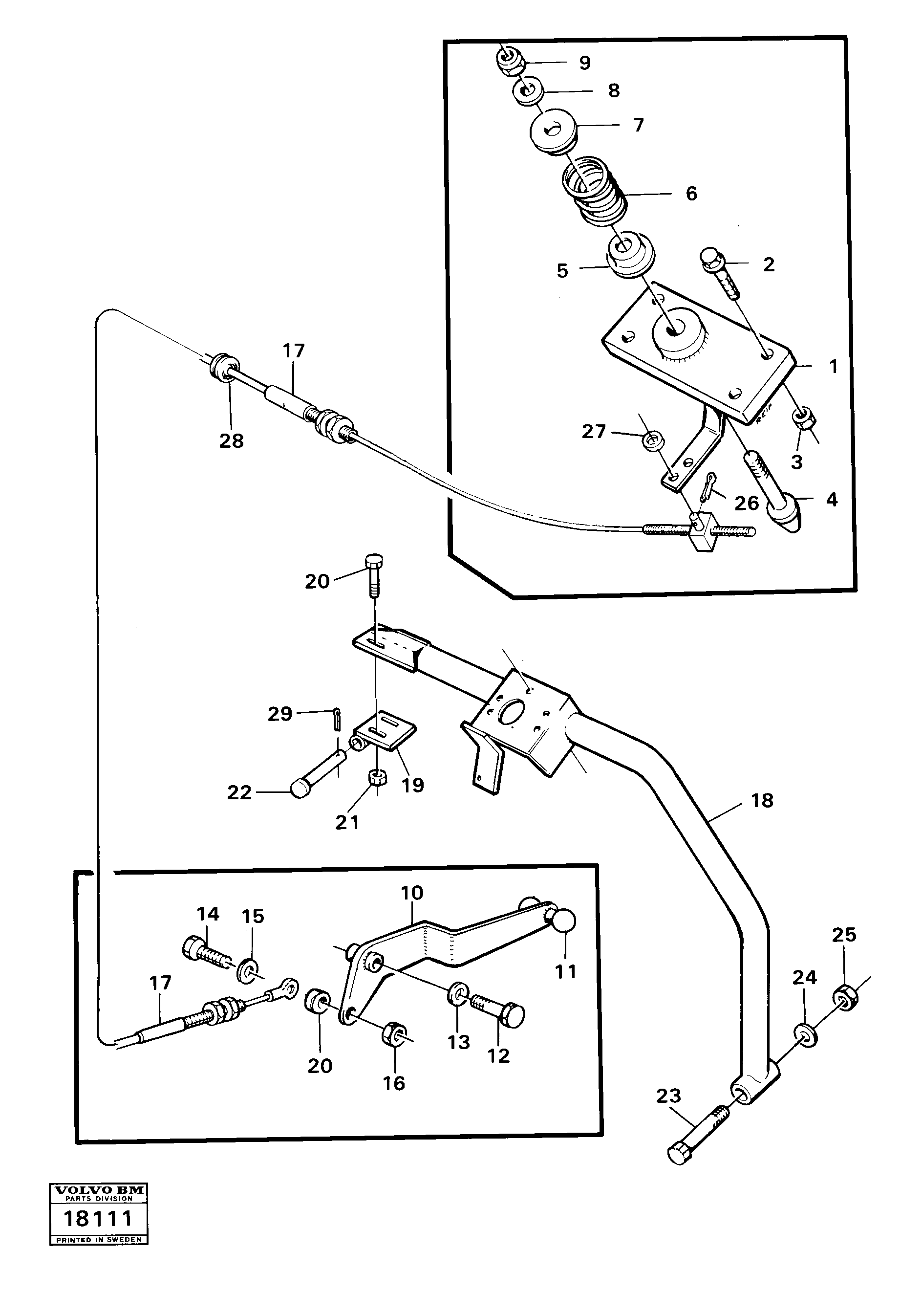 Hood lock — volvo parts diagram