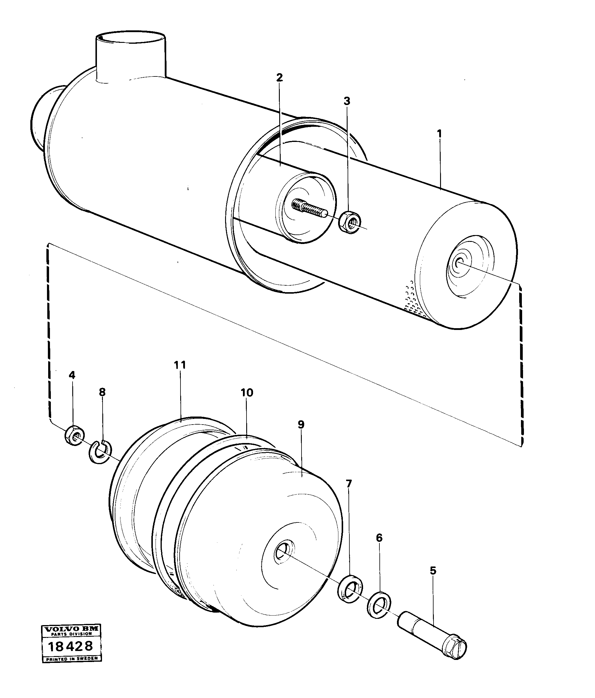Air filter — volvo parts diagram