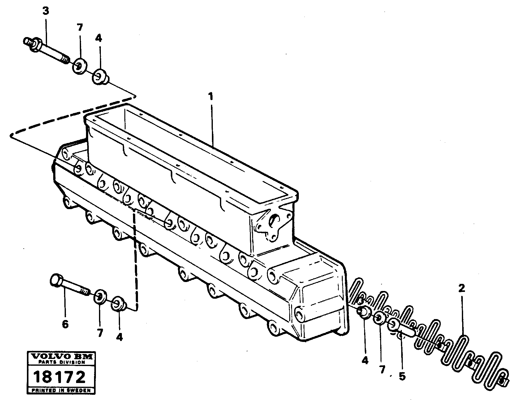 Inlet manifold — volvo parts diagram