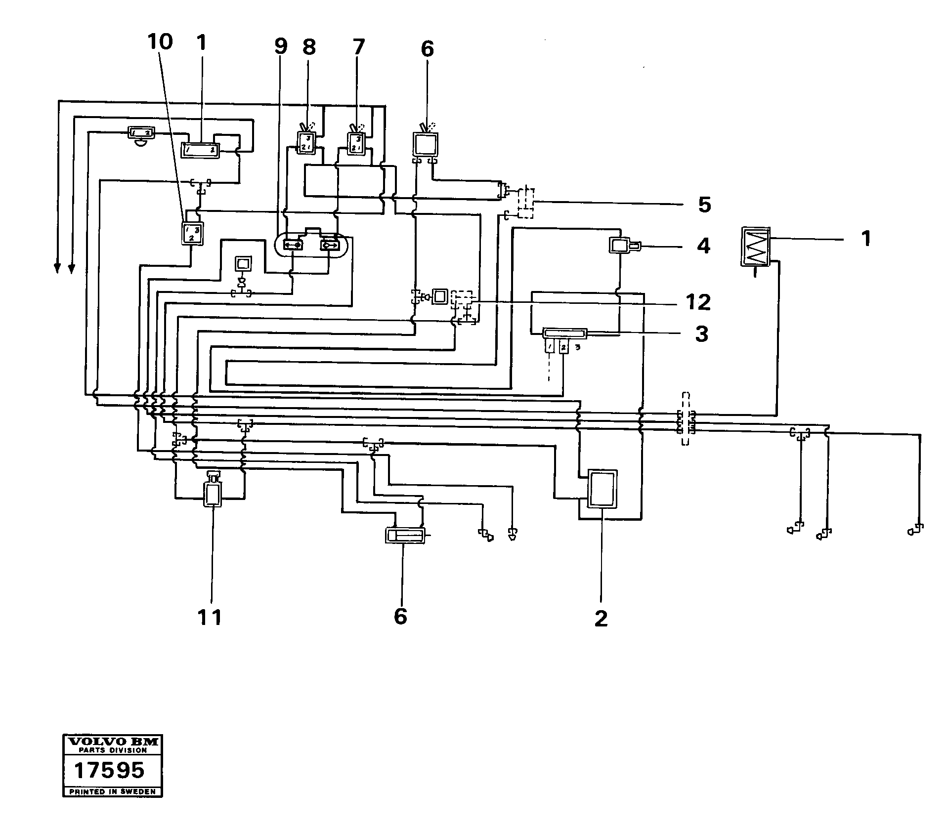 Comp. air controls — volvo parts diagram