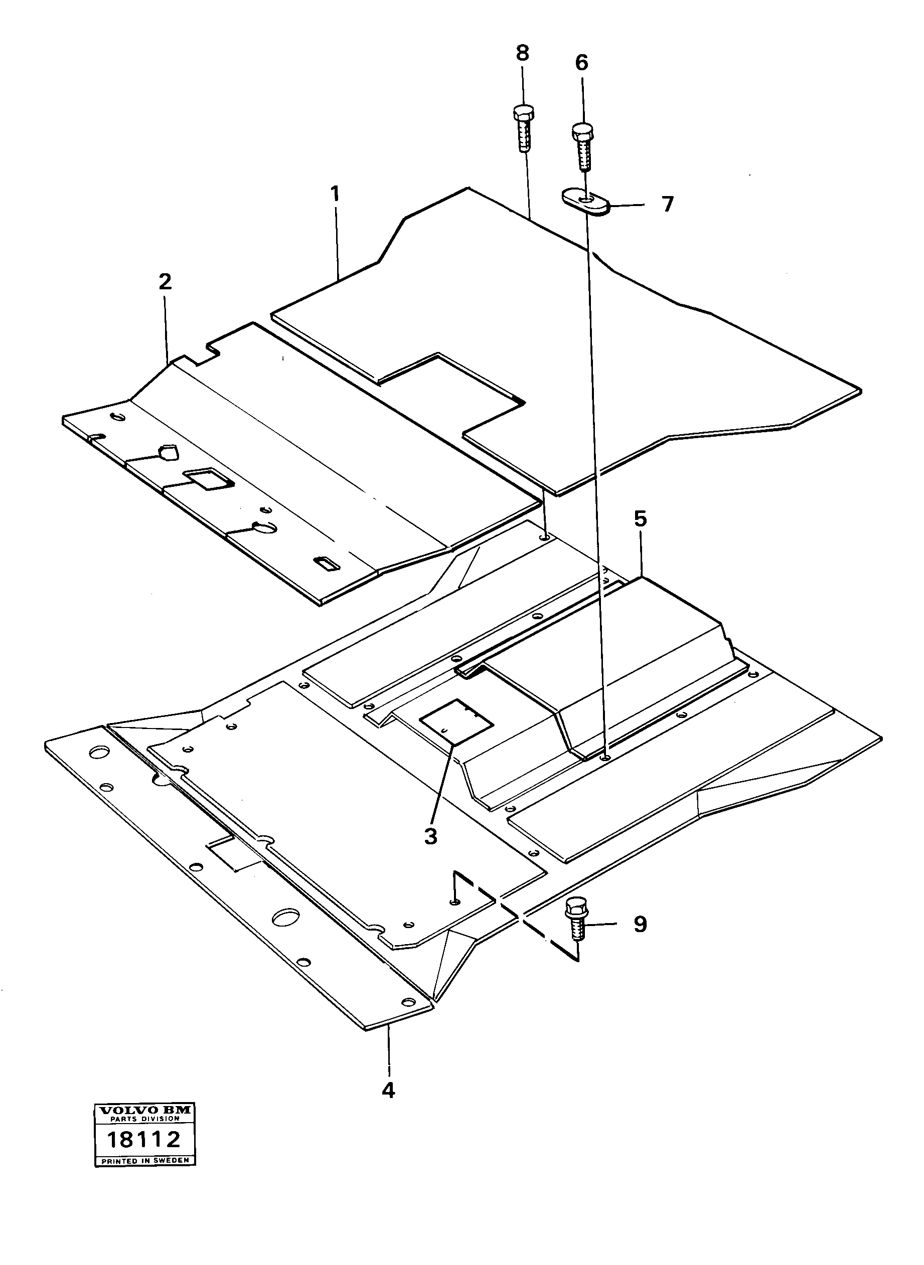Floor — volvo parts diagram