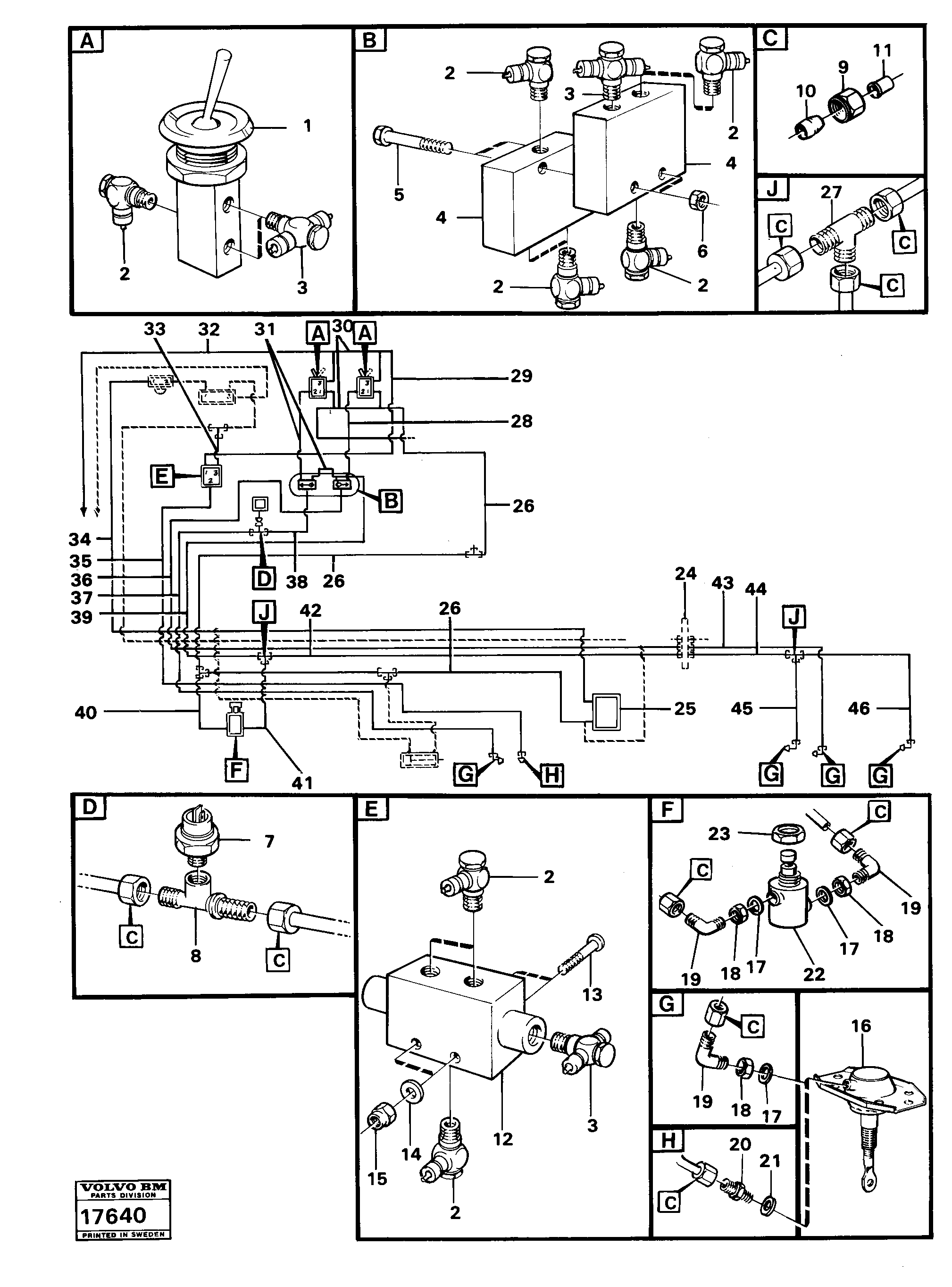 Comp. air controls 2. diff.contr.shuttle valve — volvo parts diagram