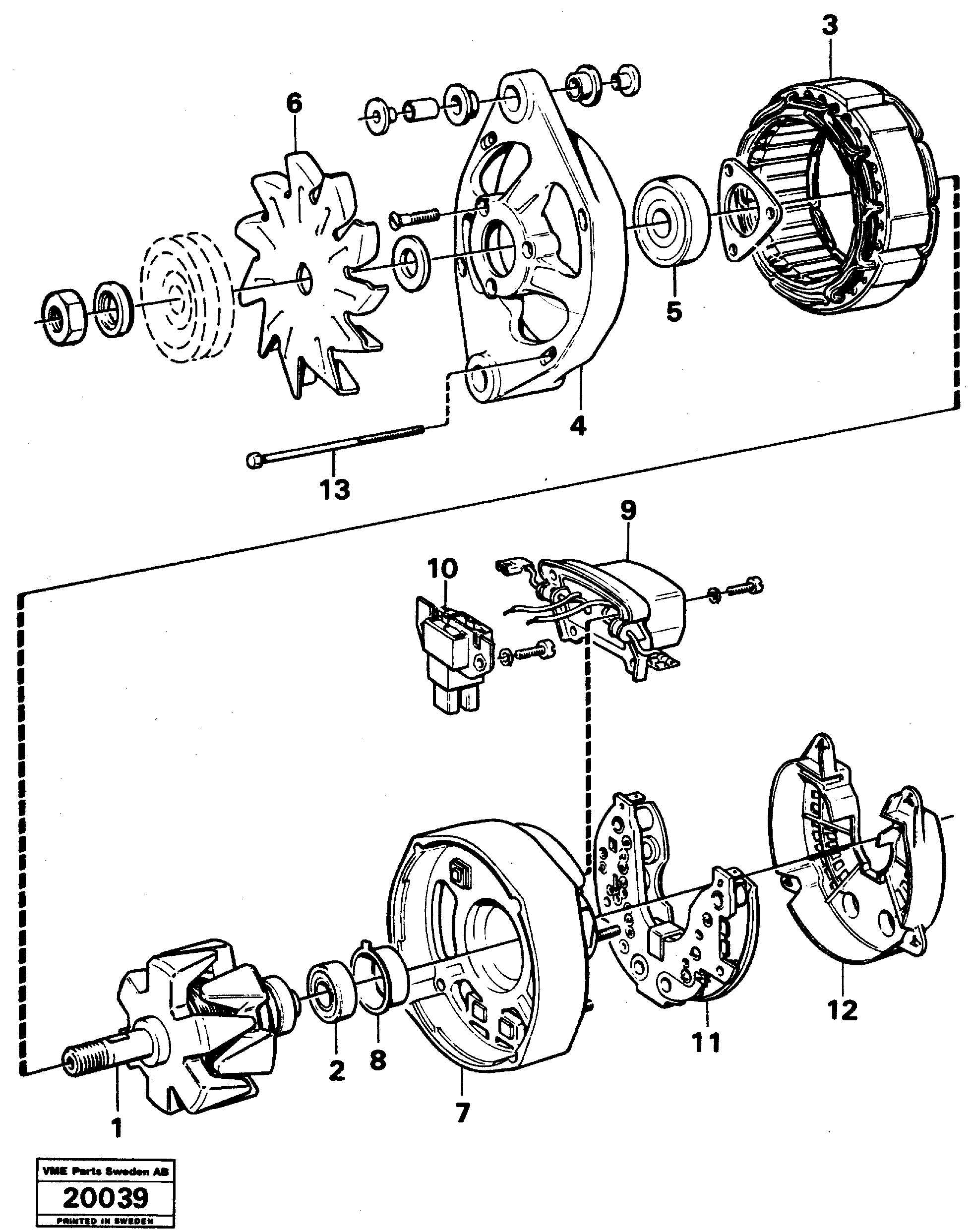 Alternator — volvo parts diagram