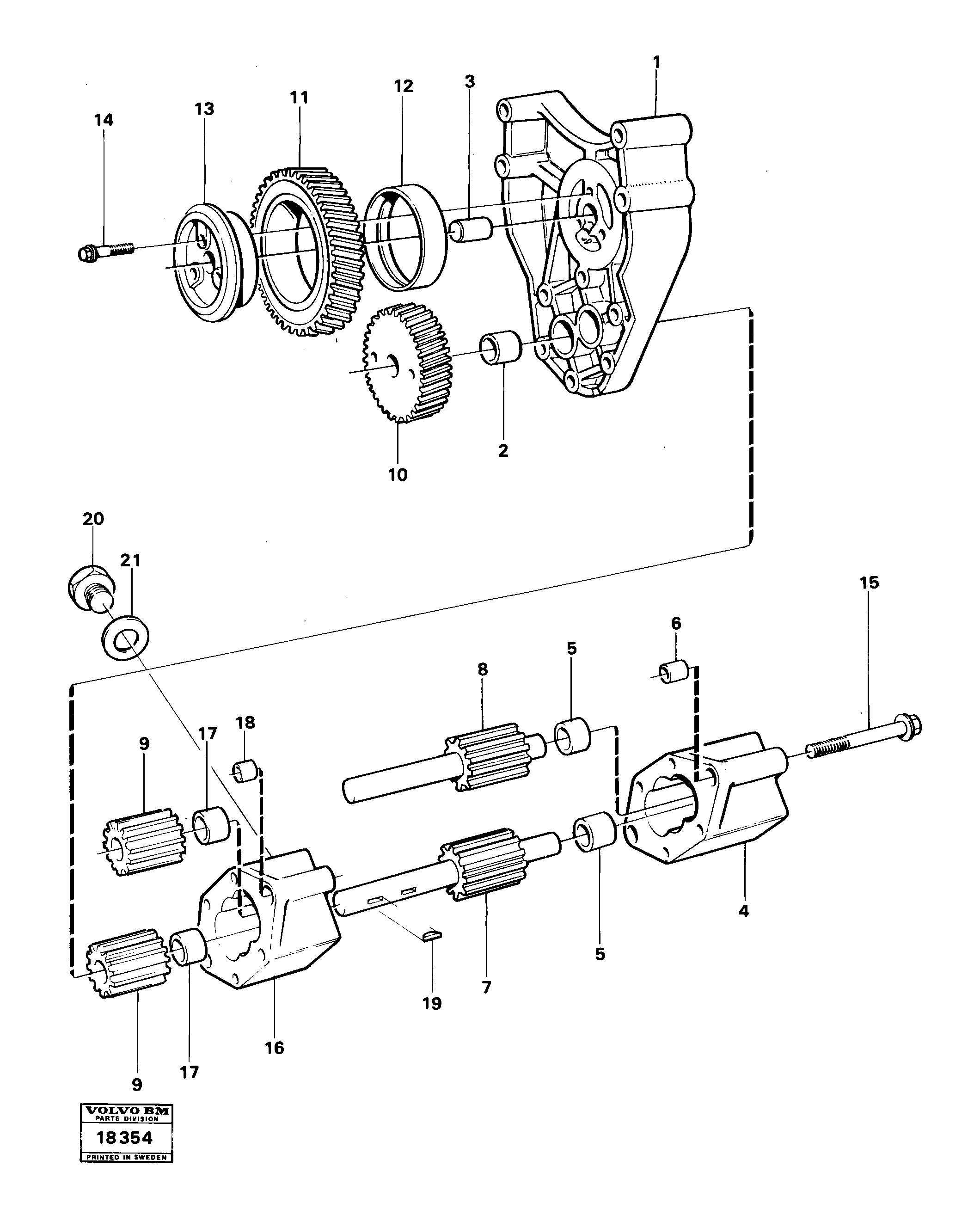Oil pump — volvo parts diagram