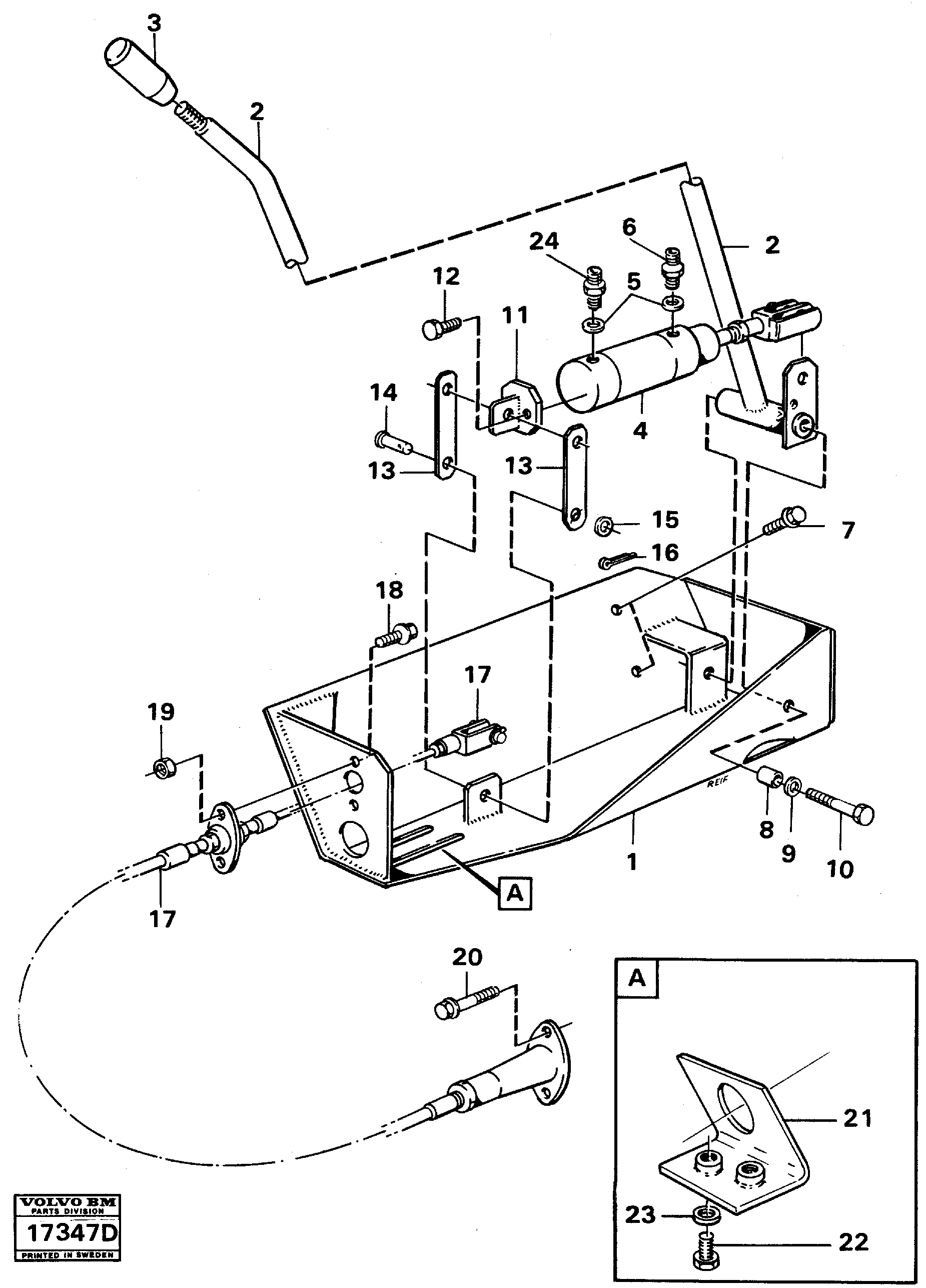 Tipping control 6 x 4, 6 x 6 4 X 4, 90972 — volvo parts diagram