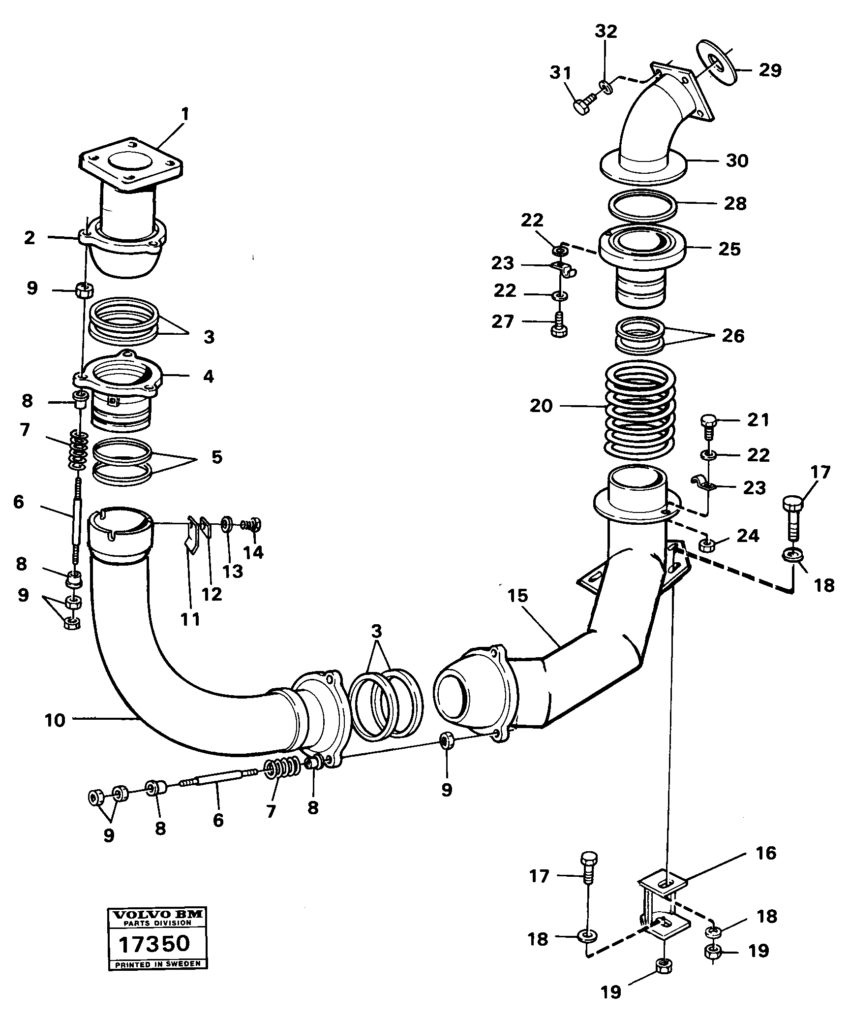 Exhaust-heating 99672 Tillv Nr - 4048 — volvo parts diagram