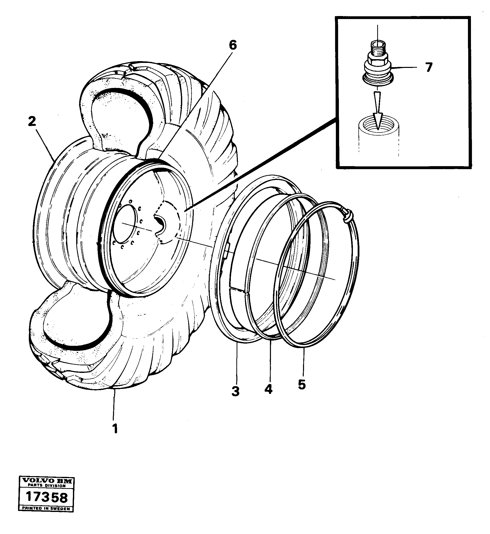Wheel equipment — volvo parts diagram