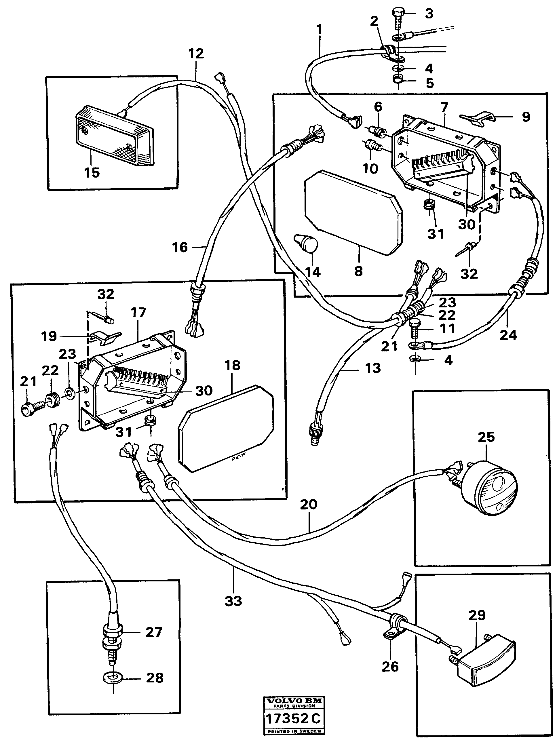 Electrical system,trailer — volvo parts diagram